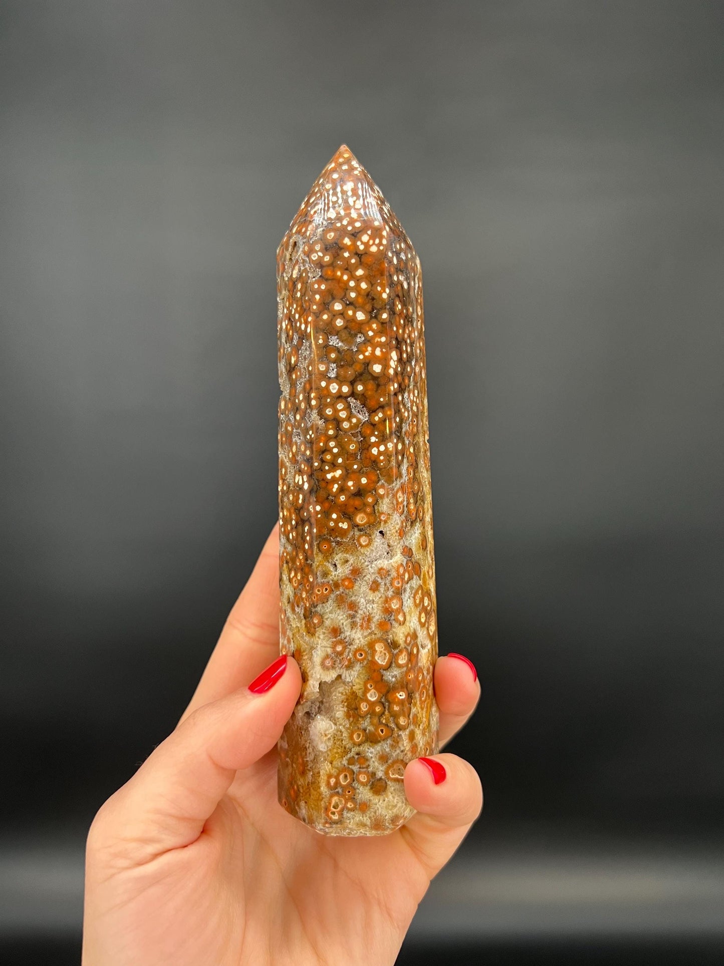 Leopard Skin Jasper Tower – Shamanic Stone of Strength, Vitality & Spiritual Journeying
