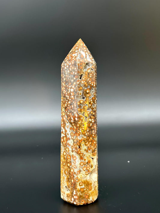Leopard Skin Jasper Tower – Shamanic Stone of Strength, Vitality & Spiritual Journeying