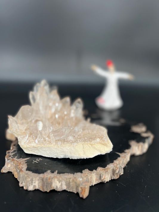 Himalayan Quartz Cluster Master Healer Energy Amplifier High Vibration Crystal for Meditation, Manifestation, and Chakra Balancing