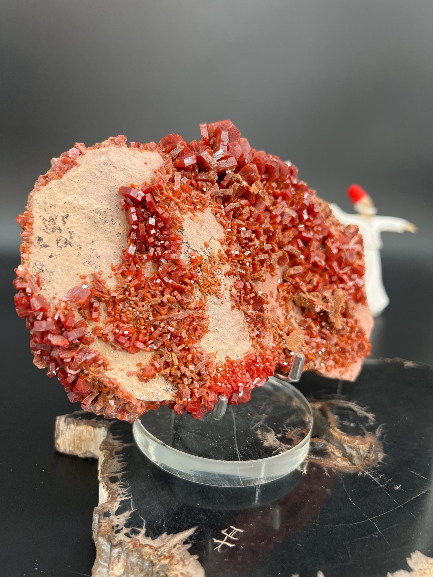 Rare Vanadinite Cluster | Raw Vanadinite Crystal | High-Energy Manifestation Stone | Grounding & Creativity Booster | Collector’s Mineral Sp