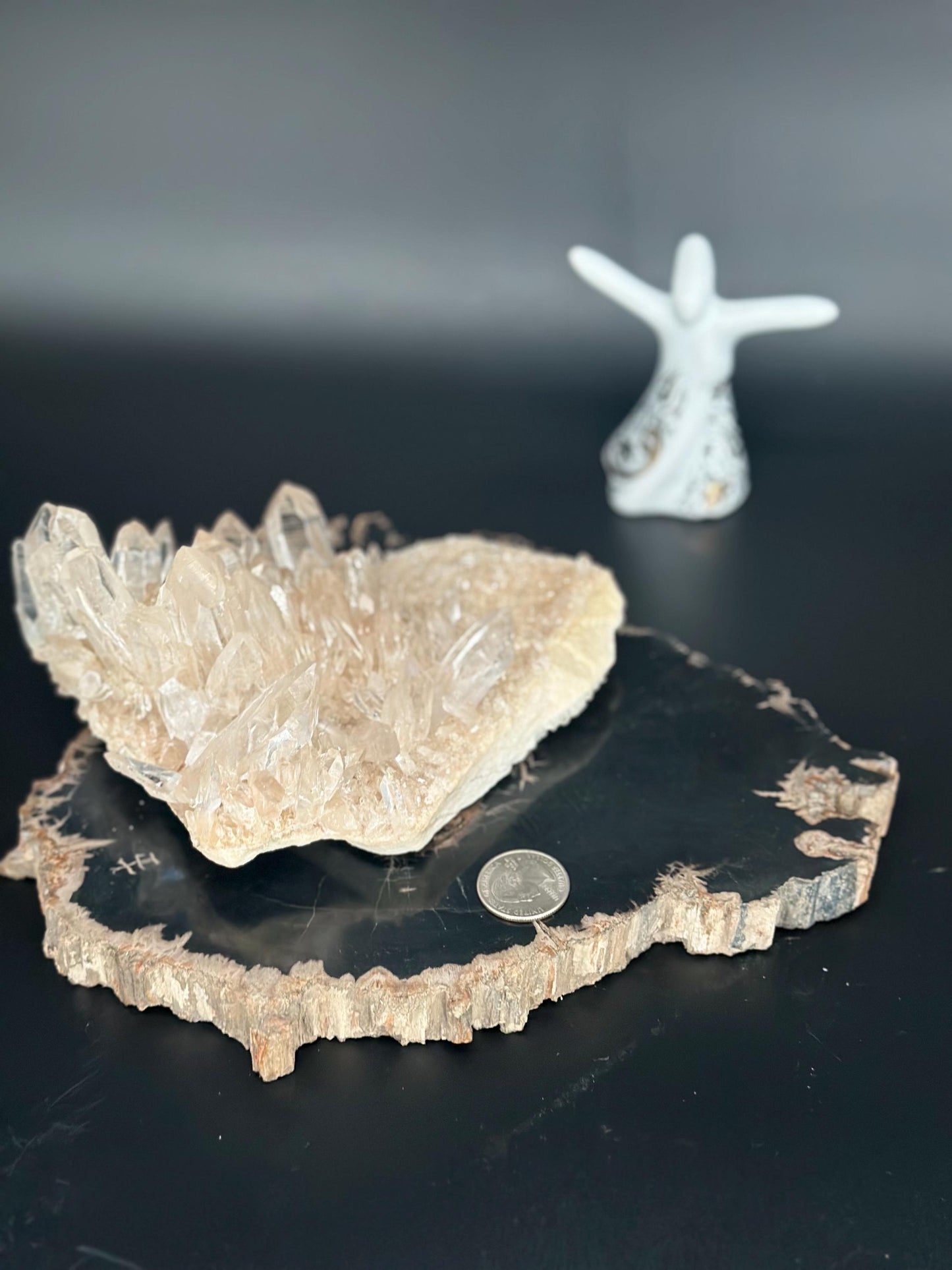 Himalayan Quartz Cluster Master Healer Energy Amplifier High Vibration Crystal for Meditation, Manifestation, and Chakra Balancing