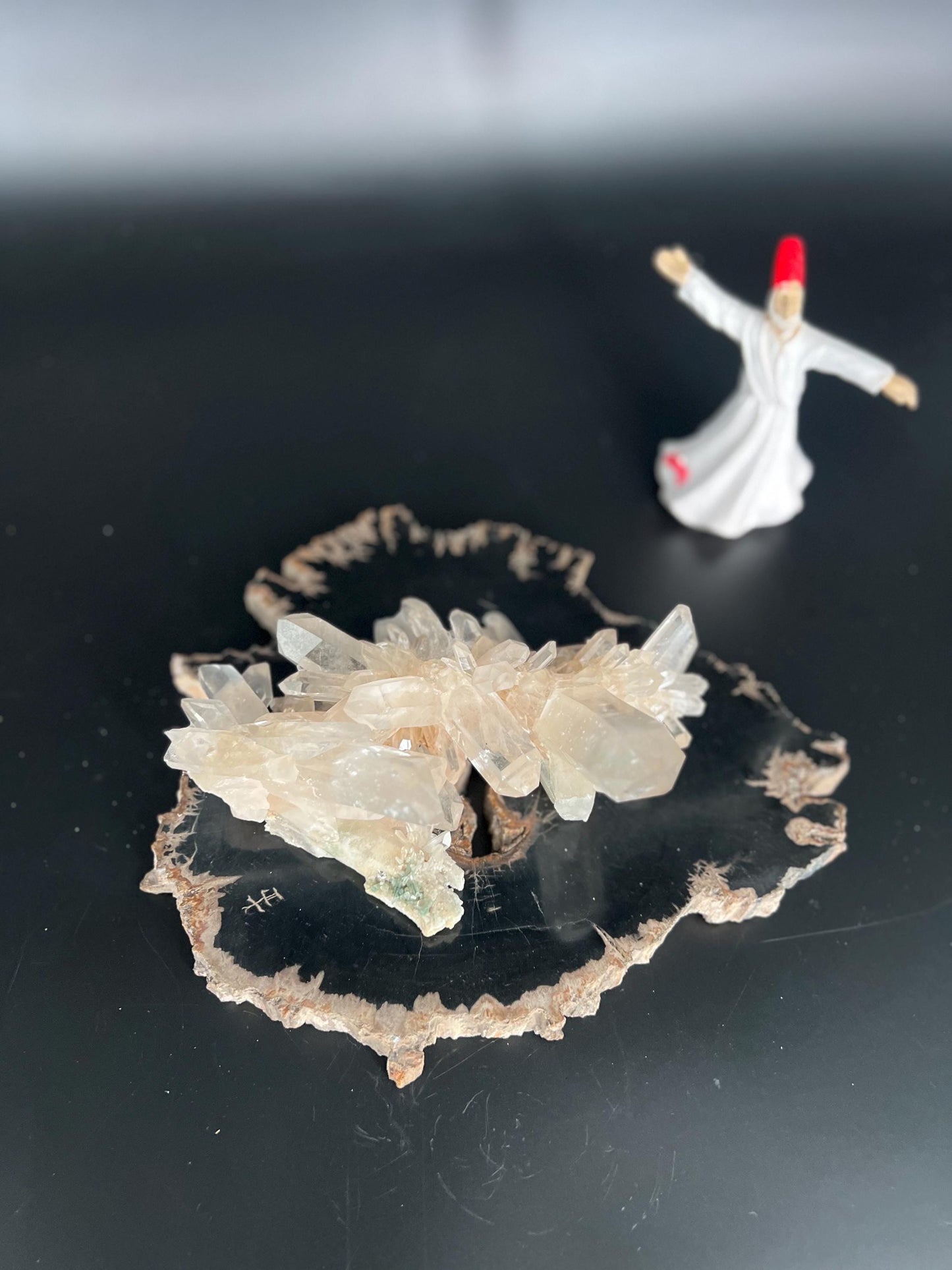 Rare Himalayan Quartz Cluster | High Vibrational Energy | Spiritual Awakening  Meditation Crystal | Energy Amplifier