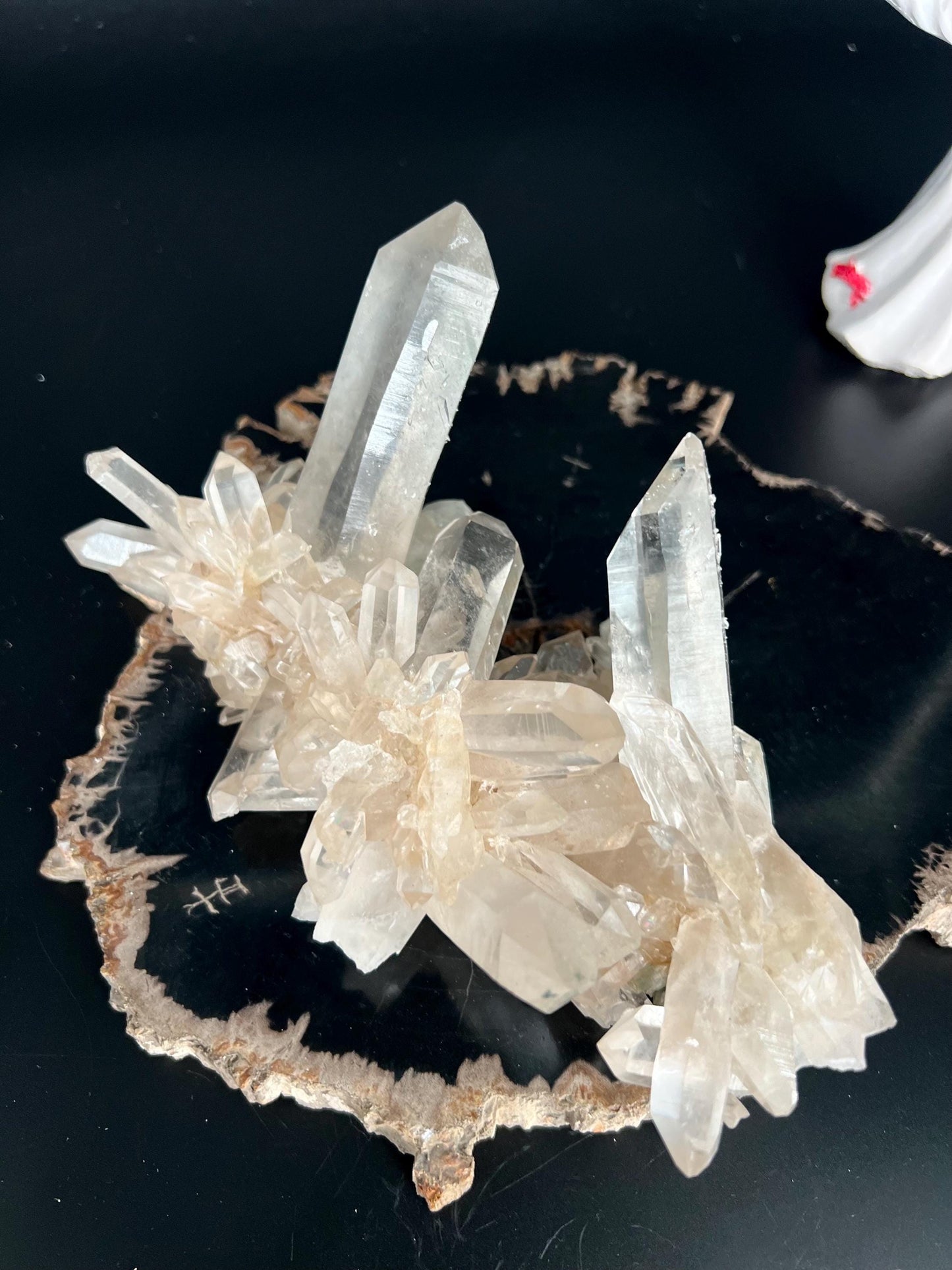 Rare Himalayan Quartz Cluster | High Vibrational Energy | Spiritual Awakening  Meditation Crystal | Energy Amplifier