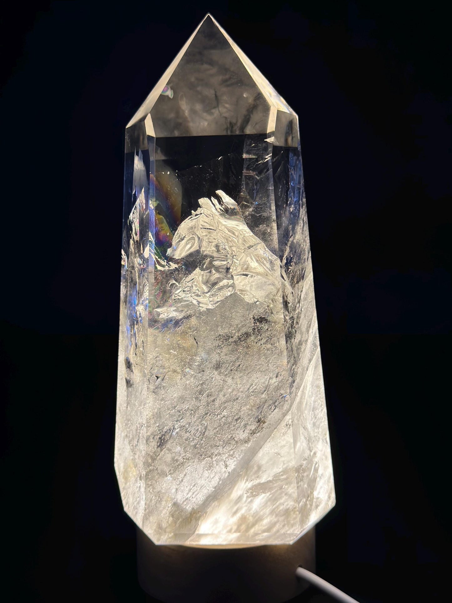 Exquisite High-Quality Clear Quartz with Rare Bear Totem Inclusion – Powerful Spirit Crystal