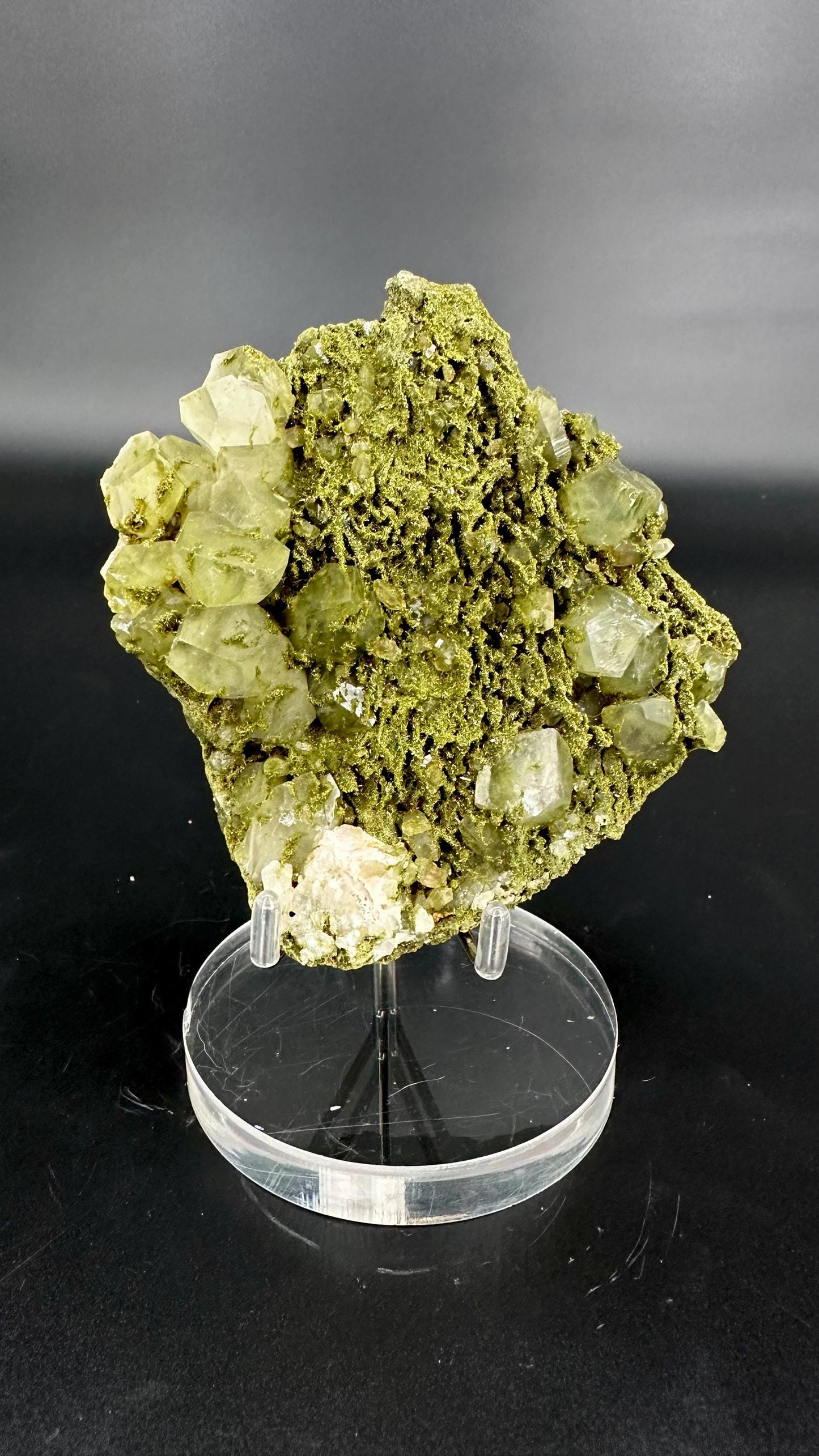 Forest Epidote and Quartz – “The Stone of Transformation and Growth”