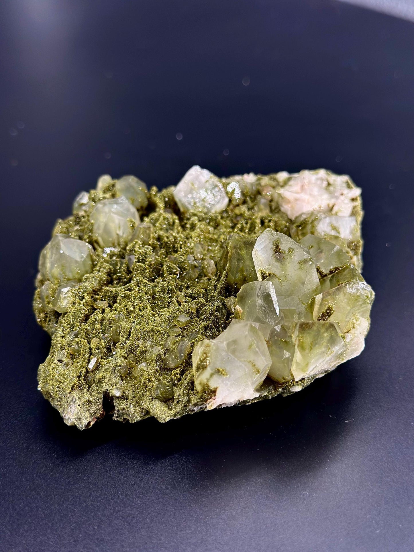 Forest Epidote and Quartz – “The Stone of Transformation and Growth”