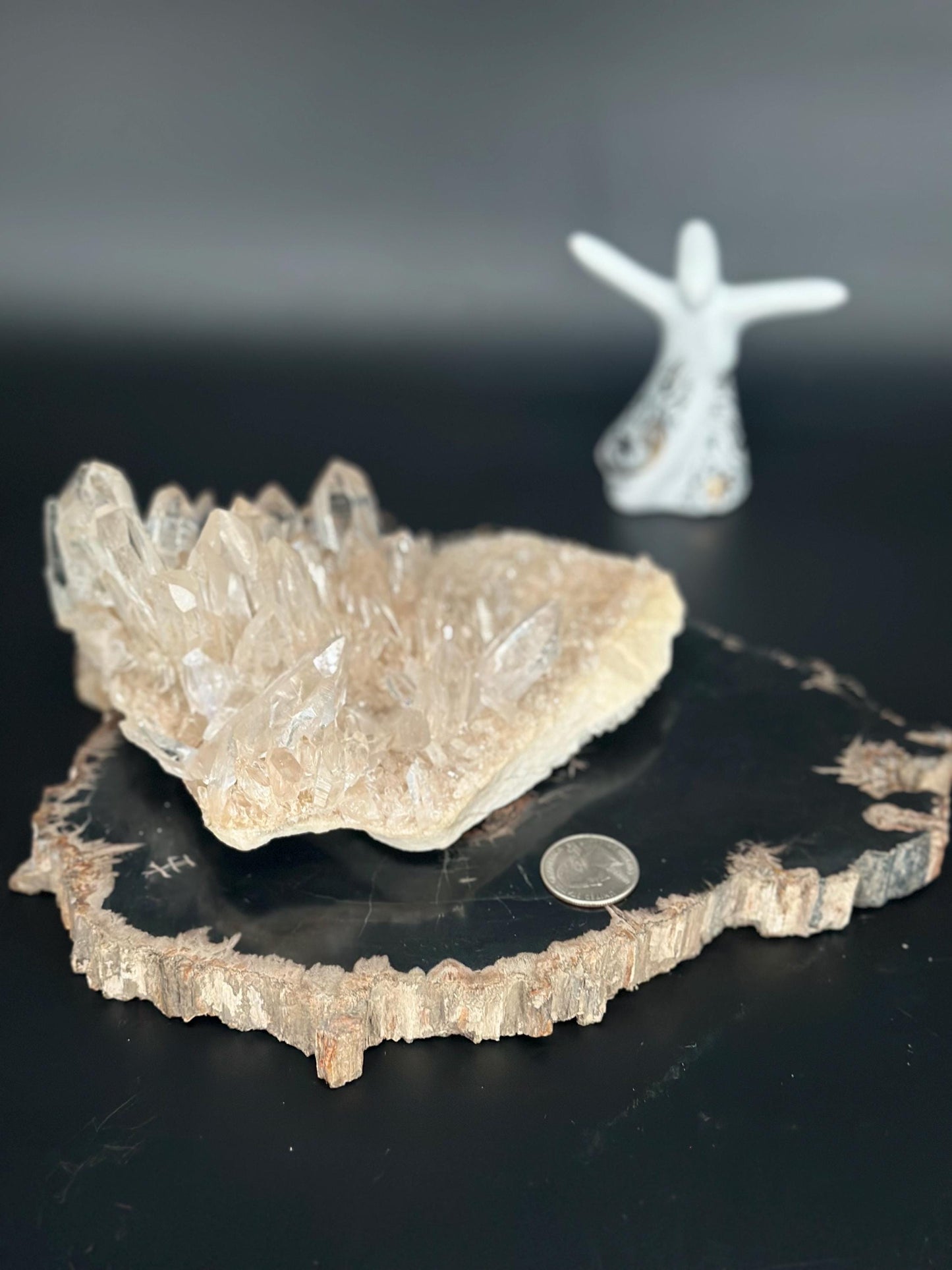 Himalayan Quartz Cluster Master Healer Energy Amplifier High Vibration Crystal for Meditation, Manifestation, and Chakra Balancing