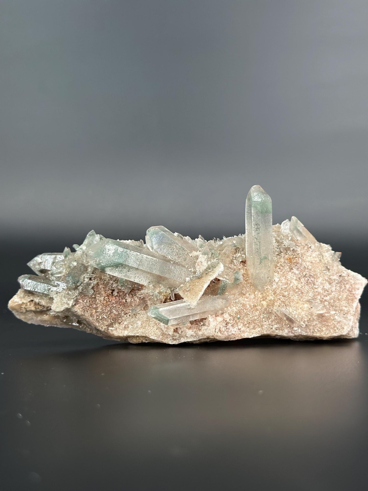 Rare Green Himalayan Quartz Cluster Heart Chakra Healing Crystal Energy Cleansing, High Vibrational Stone Meditation, Reiki