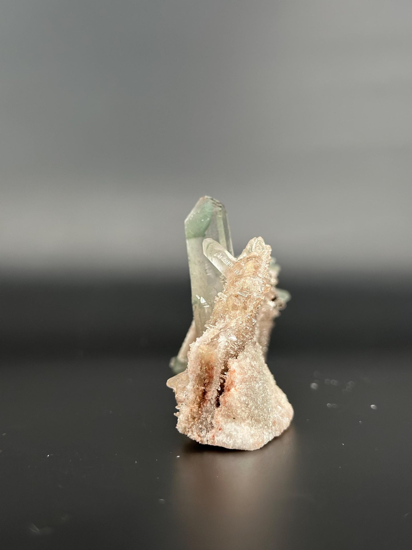 Rare Green Himalayan Quartz Cluster Heart Chakra Healing Crystal Energy Cleansing, High Vibrational Stone Meditation, Reiki