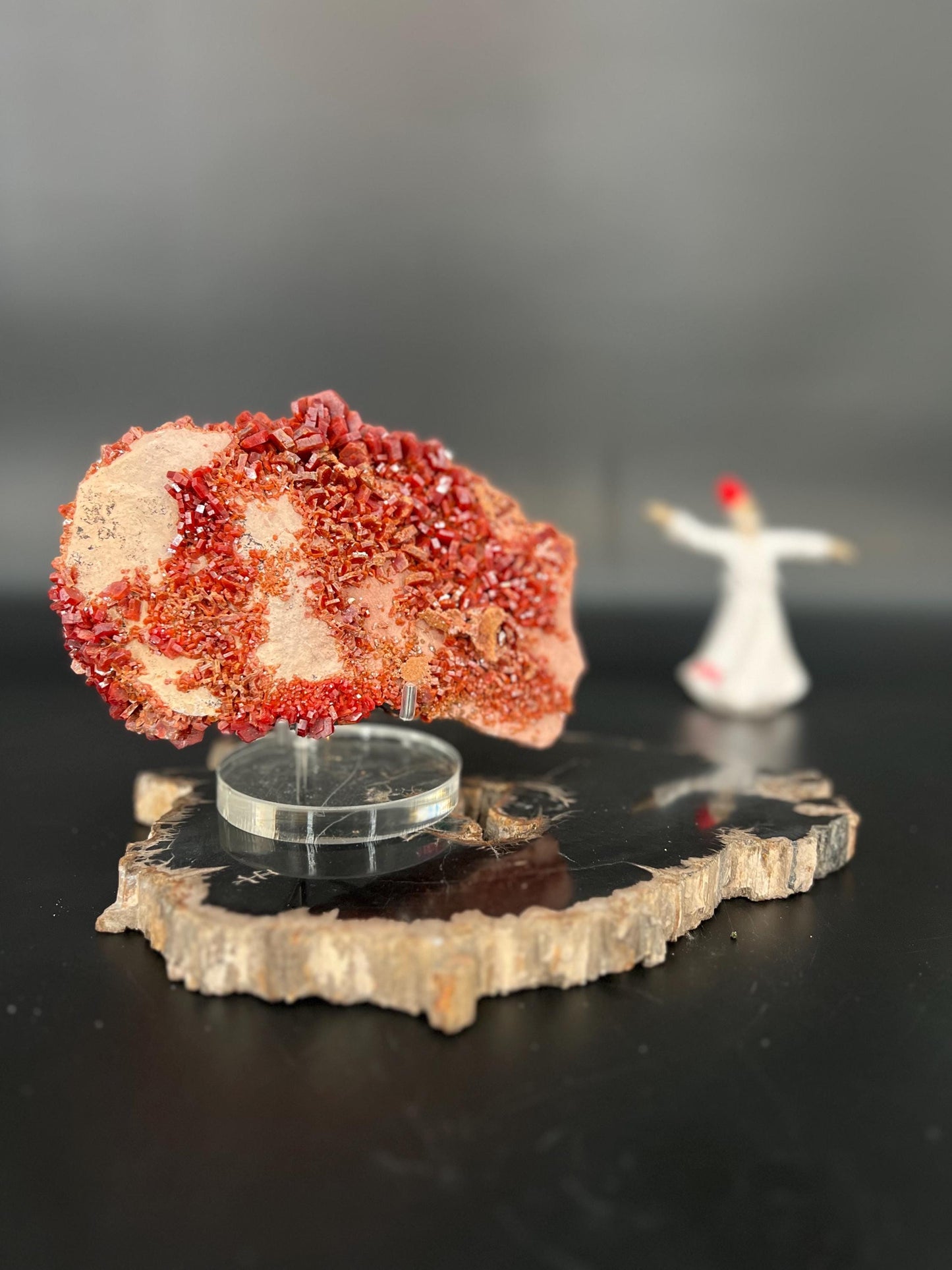 Rare Vanadinite Cluster | Raw Vanadinite Crystal | High-Energy Manifestation Stone | Grounding & Creativity Booster | Collector’s Mineral Sp
