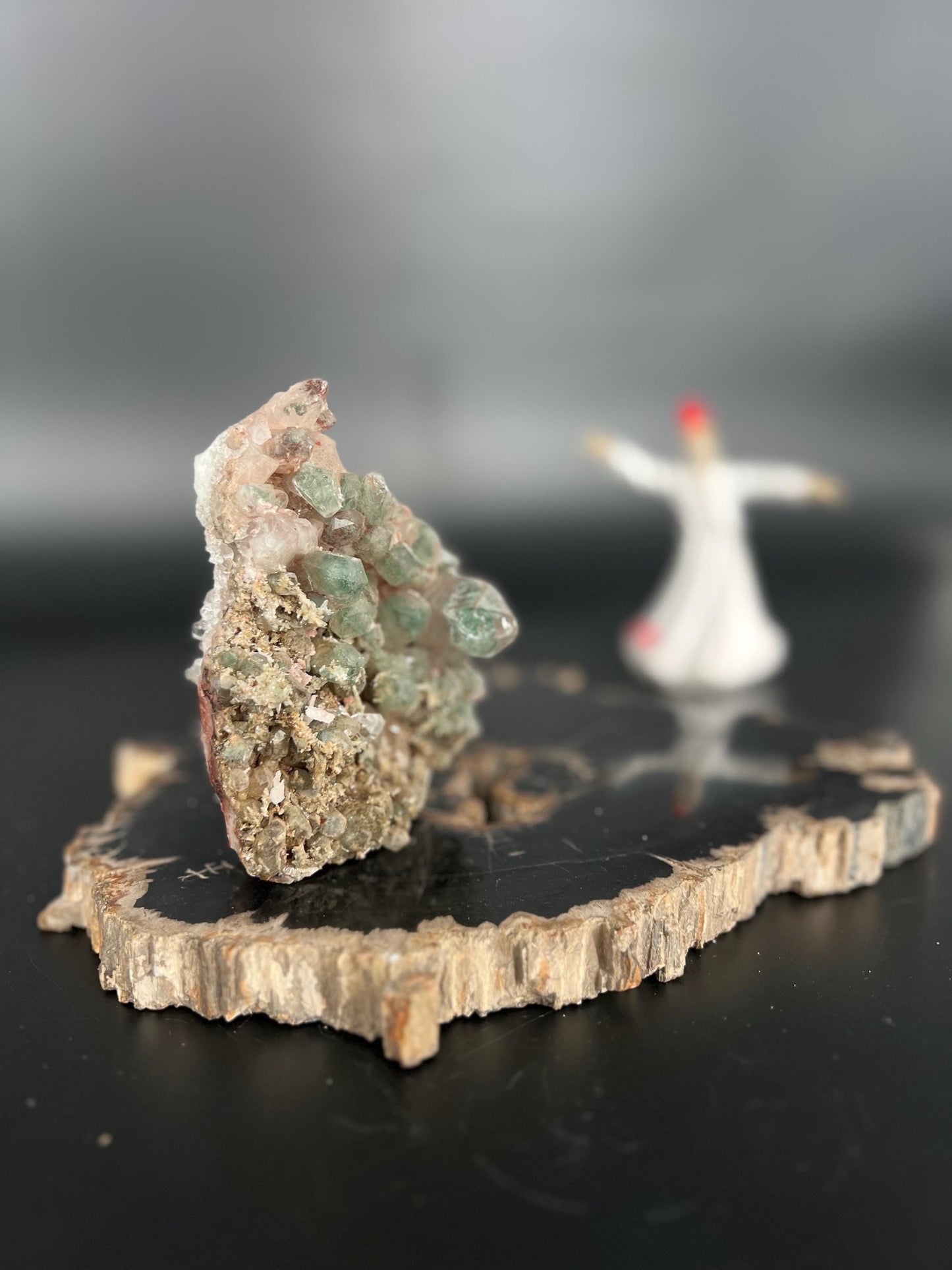 Rare Green Himalayan Quartz Cluster | Heart Chakra Healing & Spiritual Awakening Crystal | High Vibrational Energy Stone