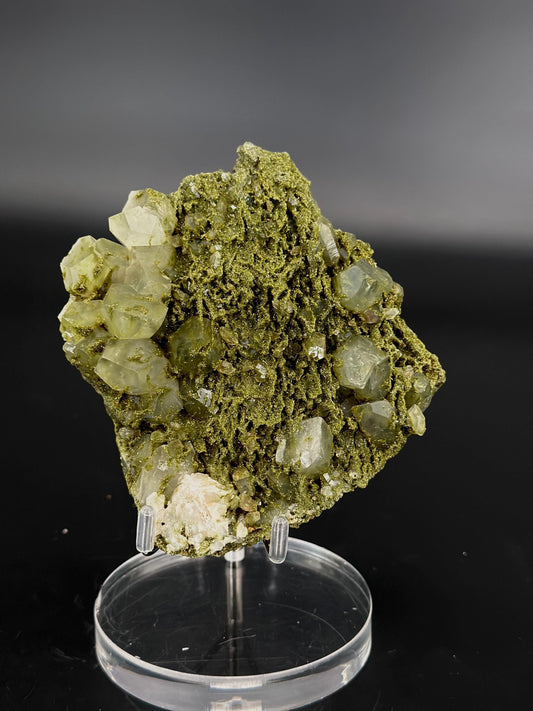 Forest Epidote and Quartz – “The Stone of Transformation and Growth”