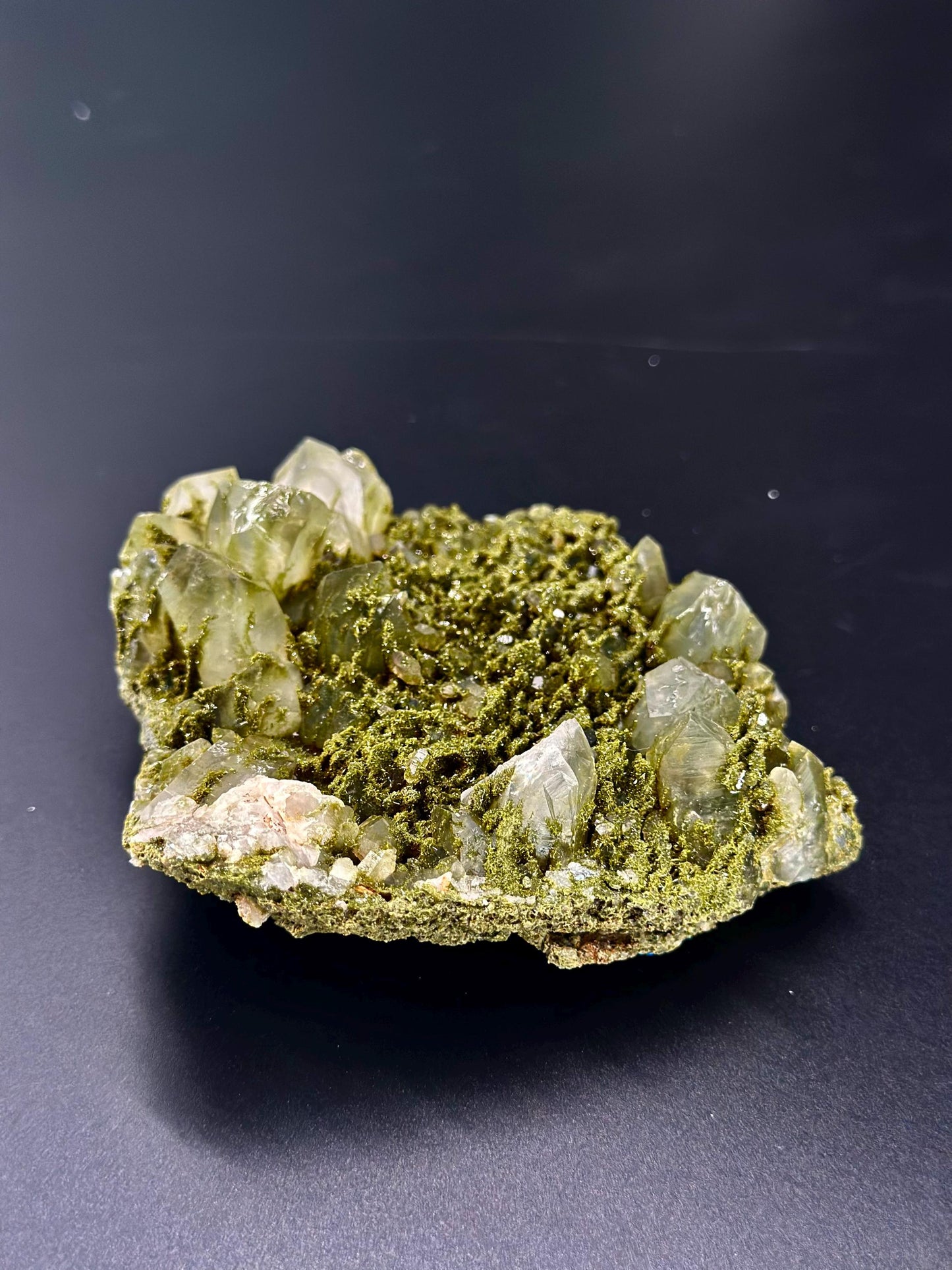 Forest Epidote and Quartz – “The Stone of Transformation and Growth”