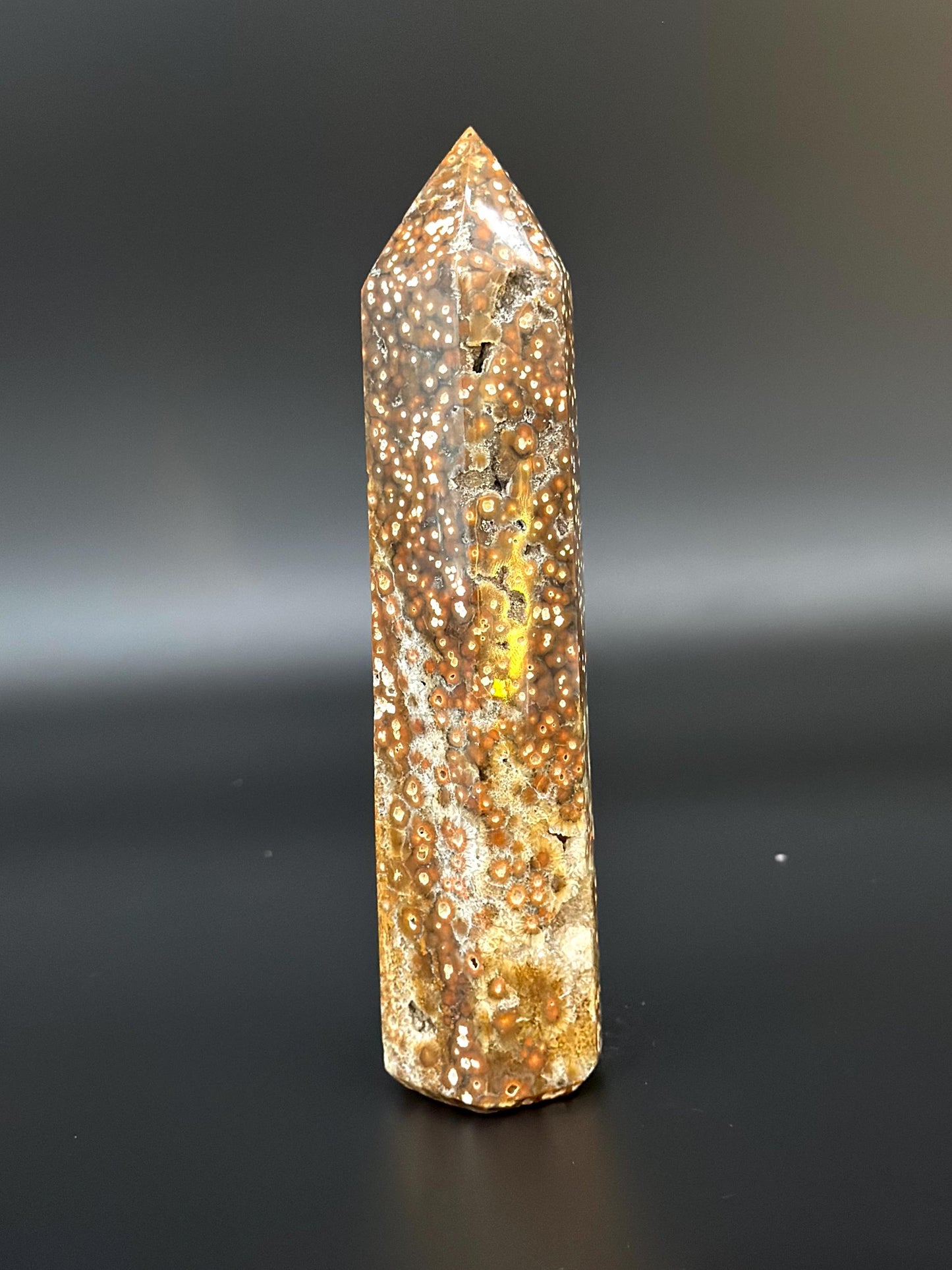 Leopard Skin Jasper Tower – Shamanic Stone of Strength, Vitality & Spiritual Journeying