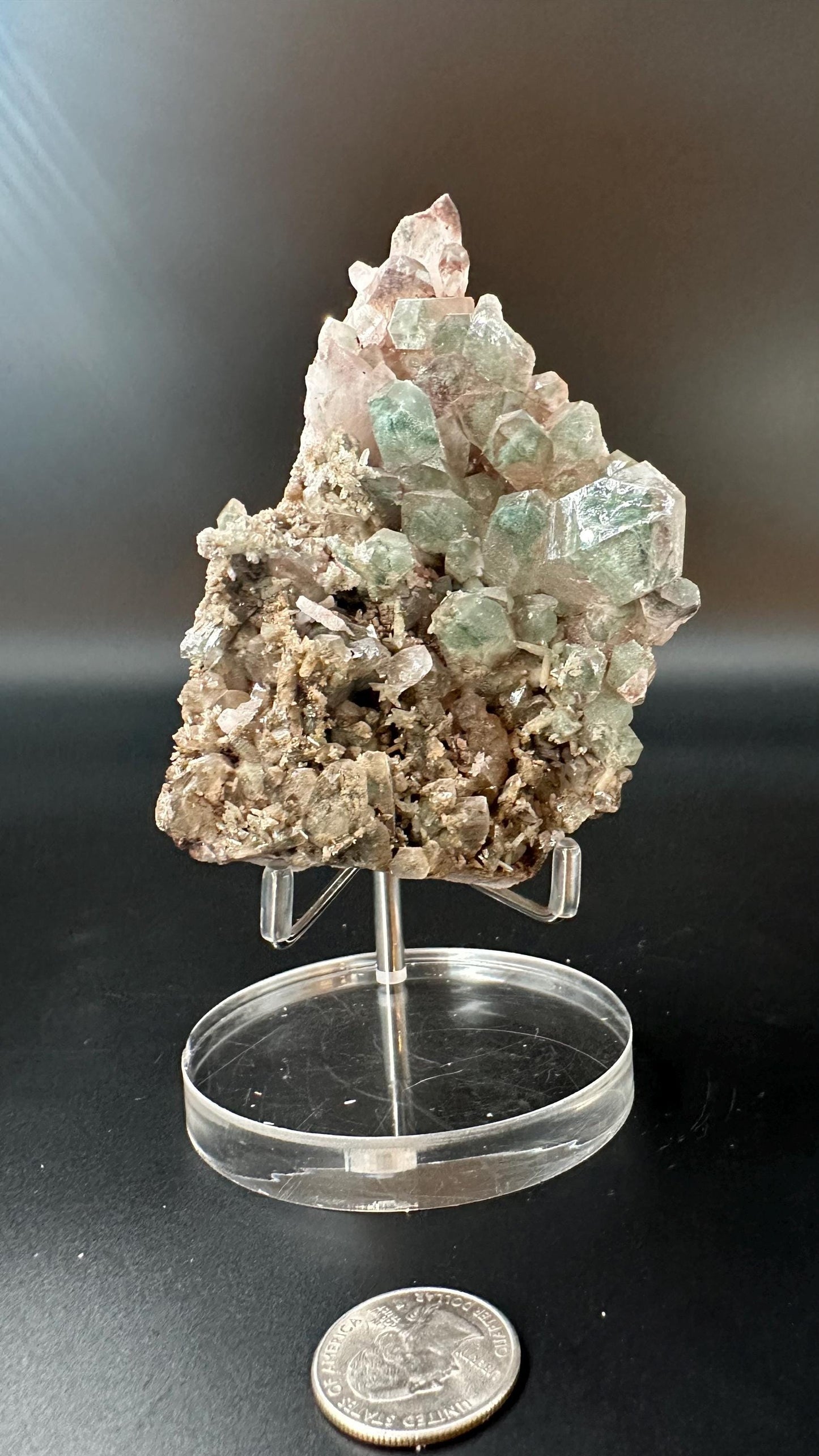 Rare Green Himalayan Quartz Cluster | Heart Chakra Healing & Spiritual Awakening Crystal | High Vibrational Energy Stone