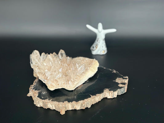 Himalayan Quartz Cluster Master Healer Energy Amplifier High Vibration Crystal for Meditation, Manifestation, and Chakra Balancing