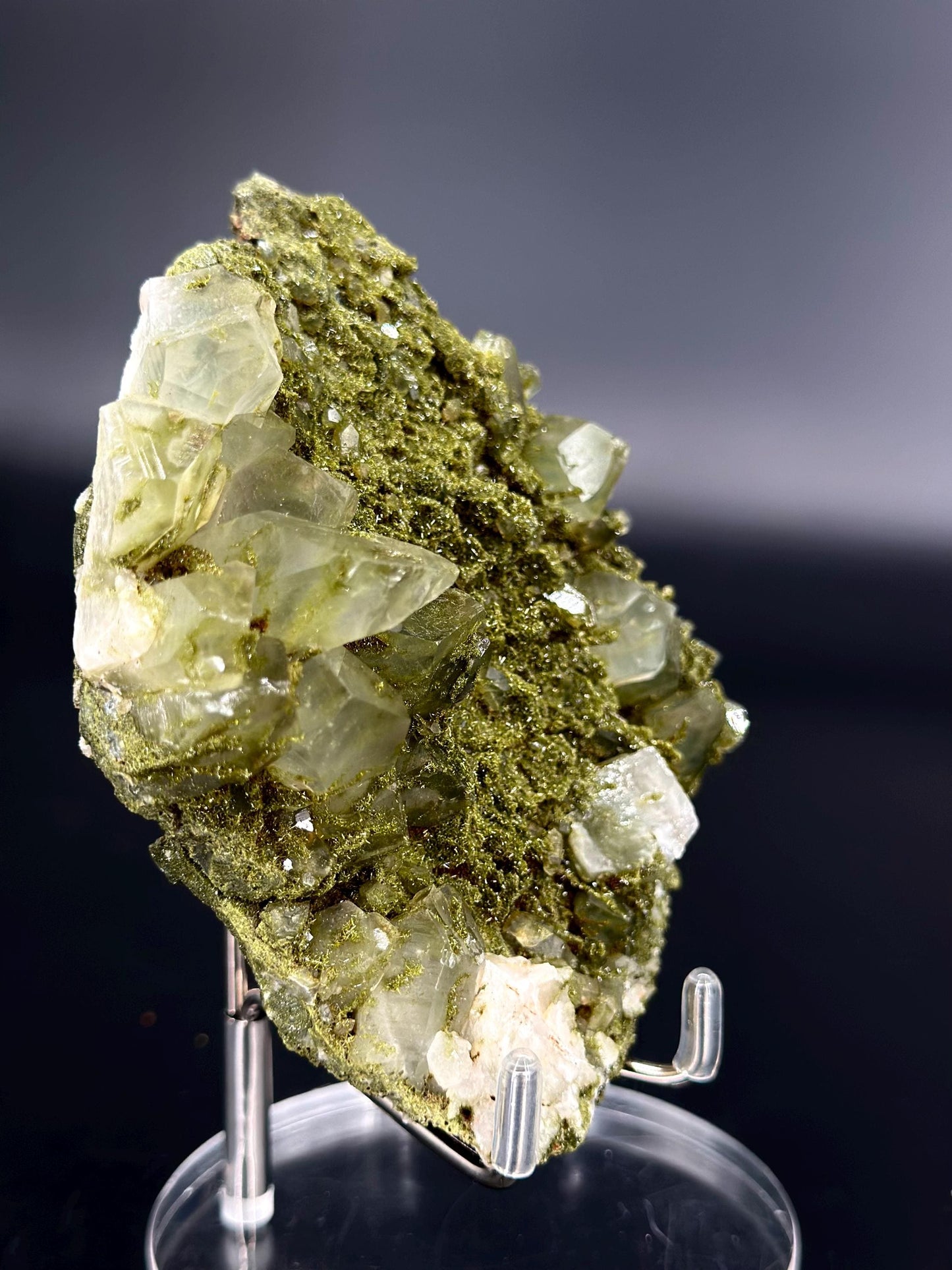Forest Epidote and Quartz – “The Stone of Transformation and Growth”