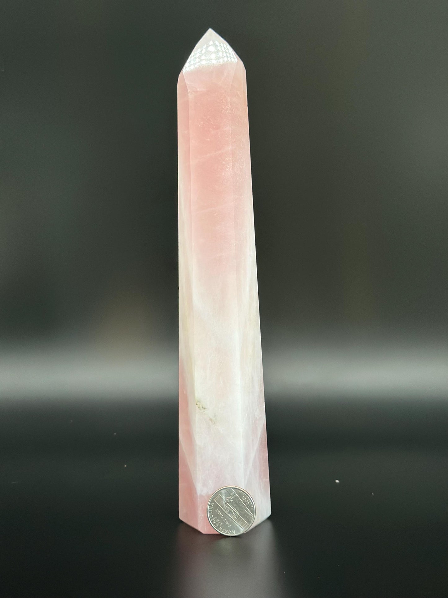 Rose Quartz Crystal Tower | Heart Chakra Healing | Self-Love.  Emotional Balance | Reiki & Energy Healing | High Vibrational Crystal Point