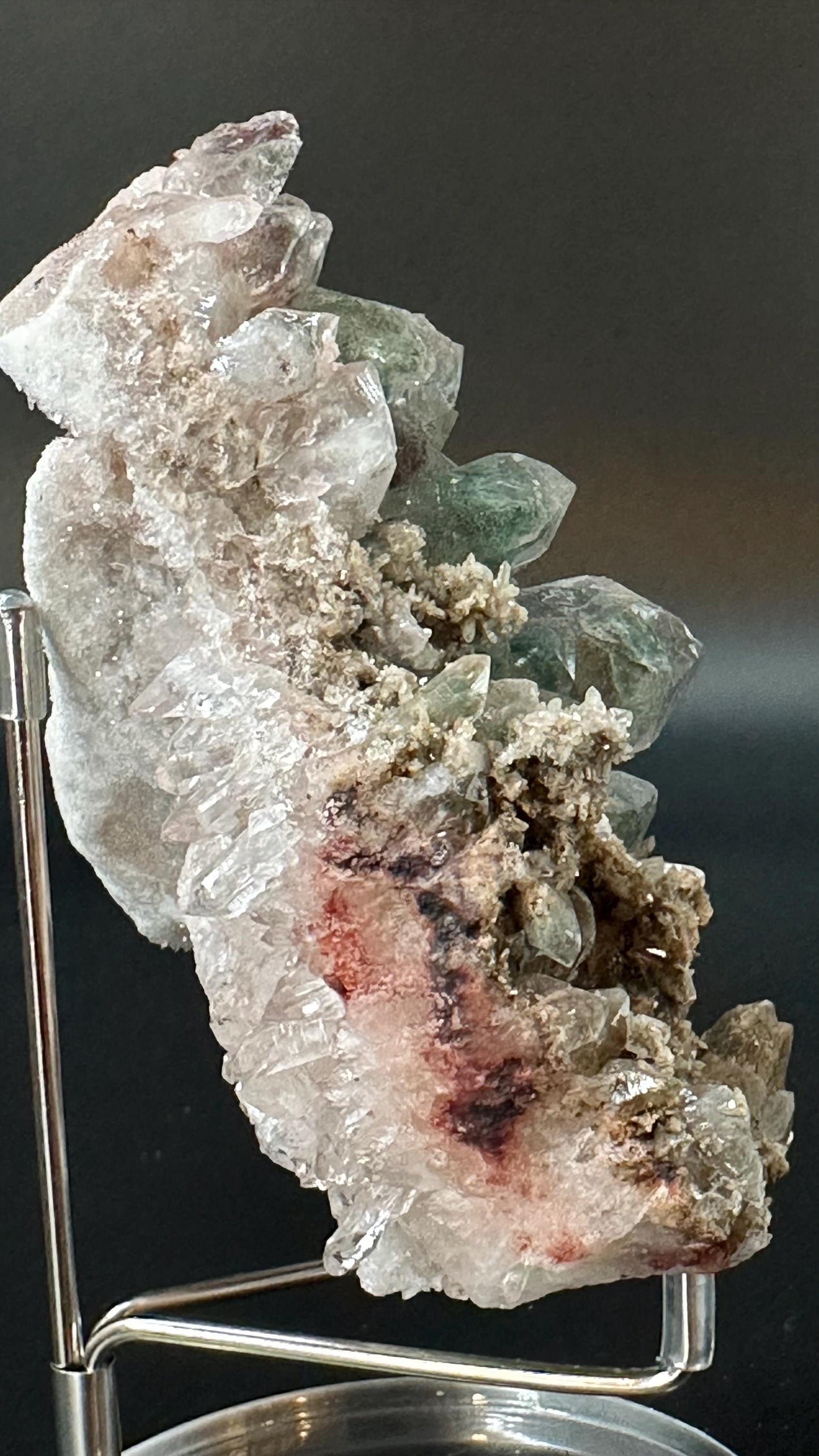 Rare Green Himalayan Quartz Cluster | Heart Chakra Healing & Spiritual Awakening Crystal | High Vibrational Energy Stone