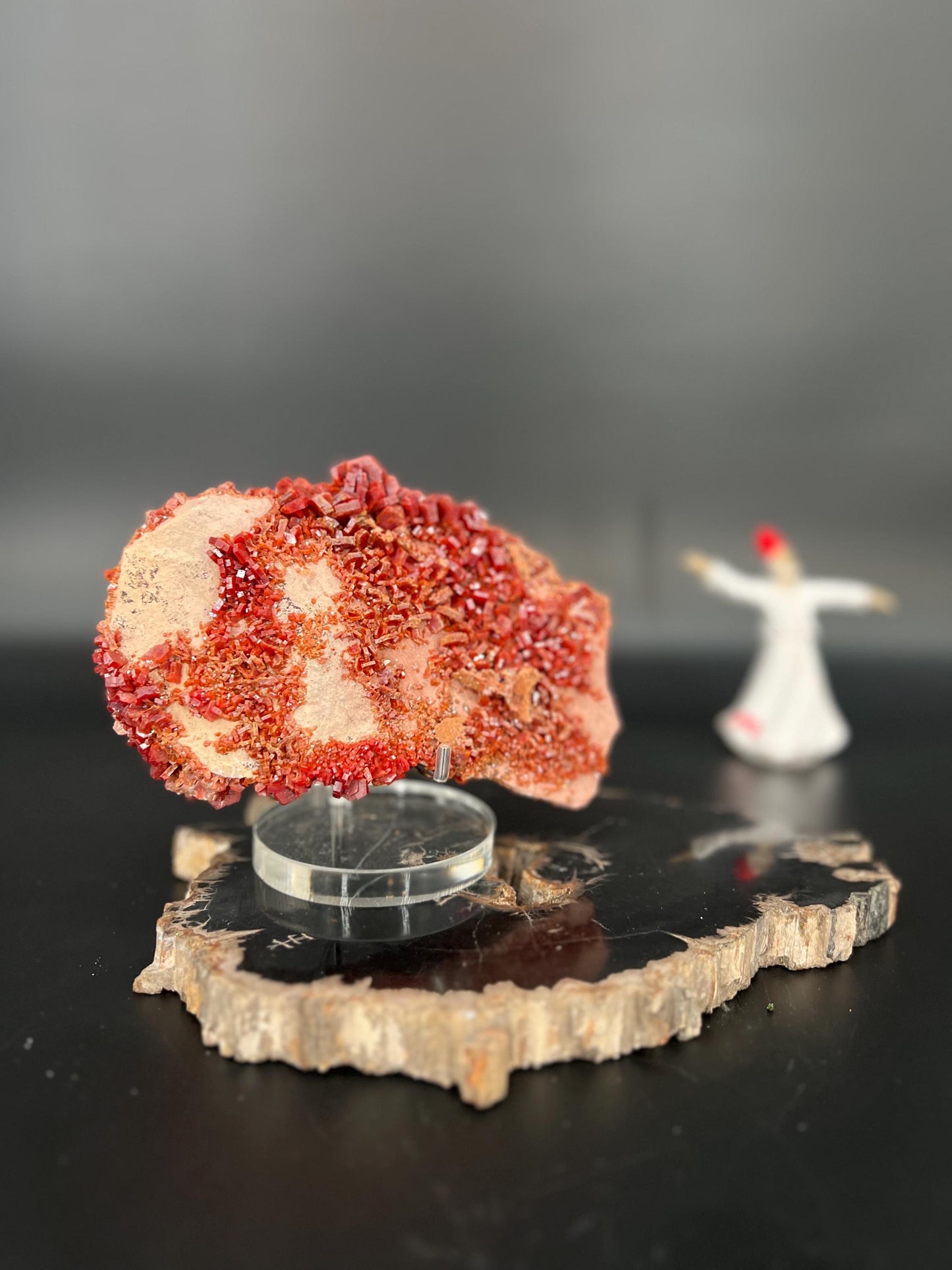 Rare Vanadinite Cluster | Raw Vanadinite Crystal | High-Energy Manifestation Stone | Grounding & Creativity Booster | Collector’s Mineral Sp