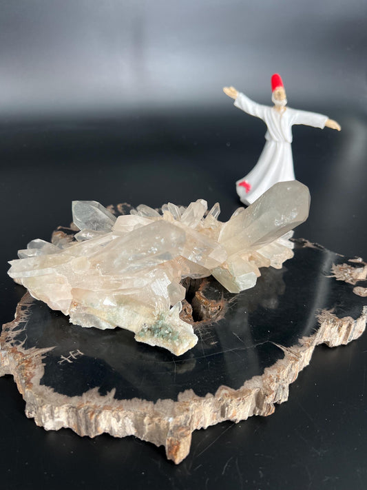Rare Himalayan Quartz Cluster | High Vibrational Energy | Spiritual Awakening  Meditation Crystal | Energy Amplifier