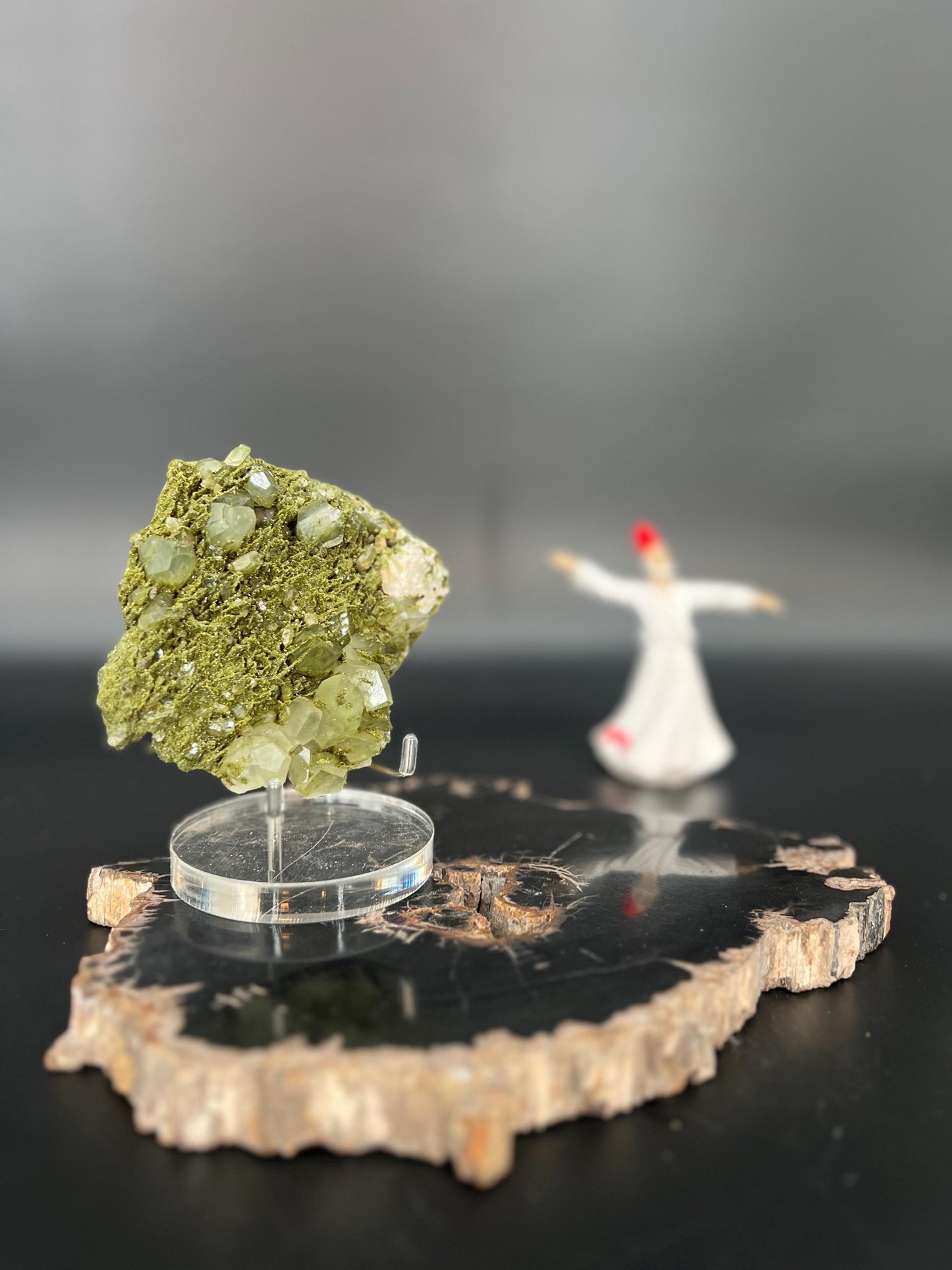 Forest Epidote and Quartz – “The Stone of Transformation and Growth”