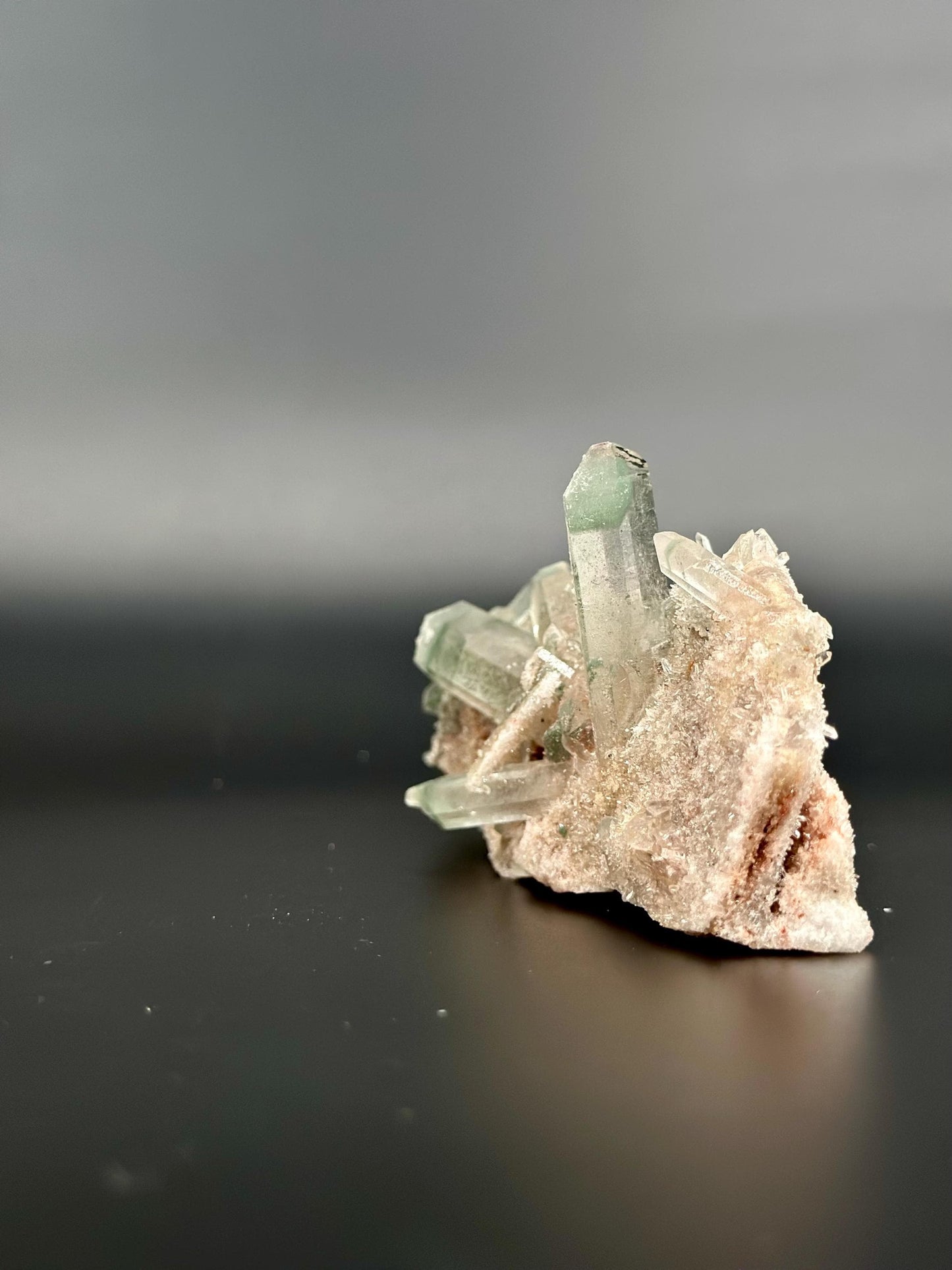 Rare Green Himalayan Quartz Cluster Heart Chakra Healing Crystal Energy Cleansing, High Vibrational Stone Meditation, Reiki