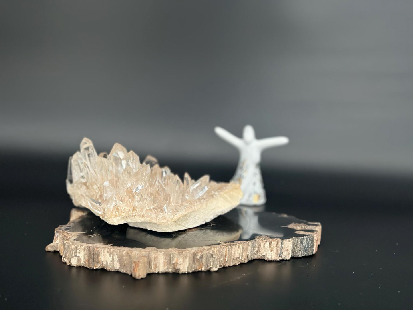 Himalayan Quartz Cluster Master Healer Energy Amplifier High Vibration Crystal for Meditation, Manifestation, and Chakra Balancing