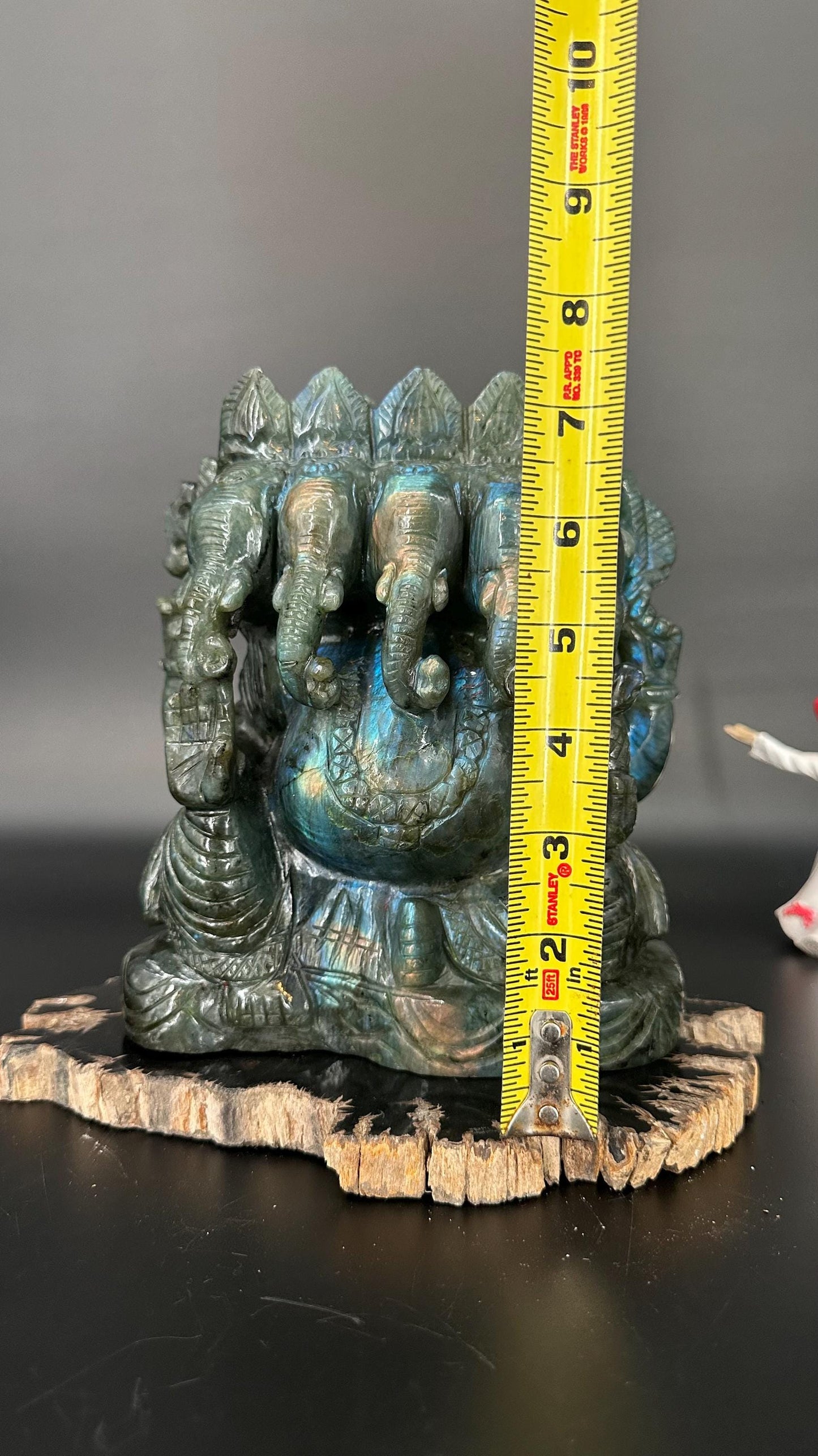 Labradorite Five Ganesha – Divine Wisdom, Protection & Transformation