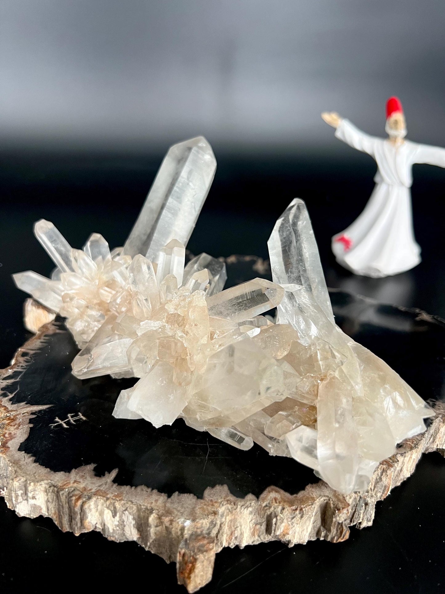 Rare Himalayan Quartz Cluster | High Vibrational Energy | Spiritual Awakening  Meditation Crystal | Energy Amplifier