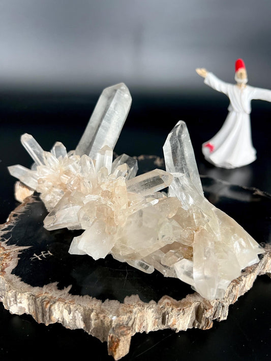Rare Himalayan Quartz Cluster | High Vibrational Energy | Spiritual Awakening  Meditation Crystal | Energy Amplifier