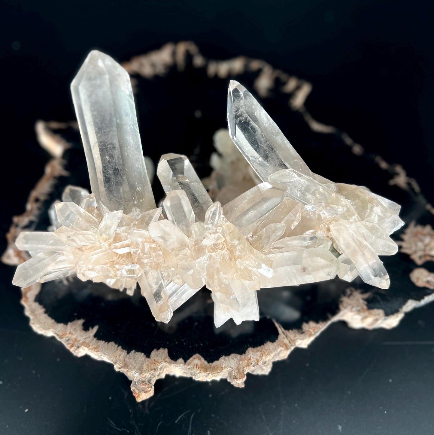 Rare Himalayan Quartz Cluster | High Vibrational Energy | Spiritual Awakening  Meditation Crystal | Energy Amplifier