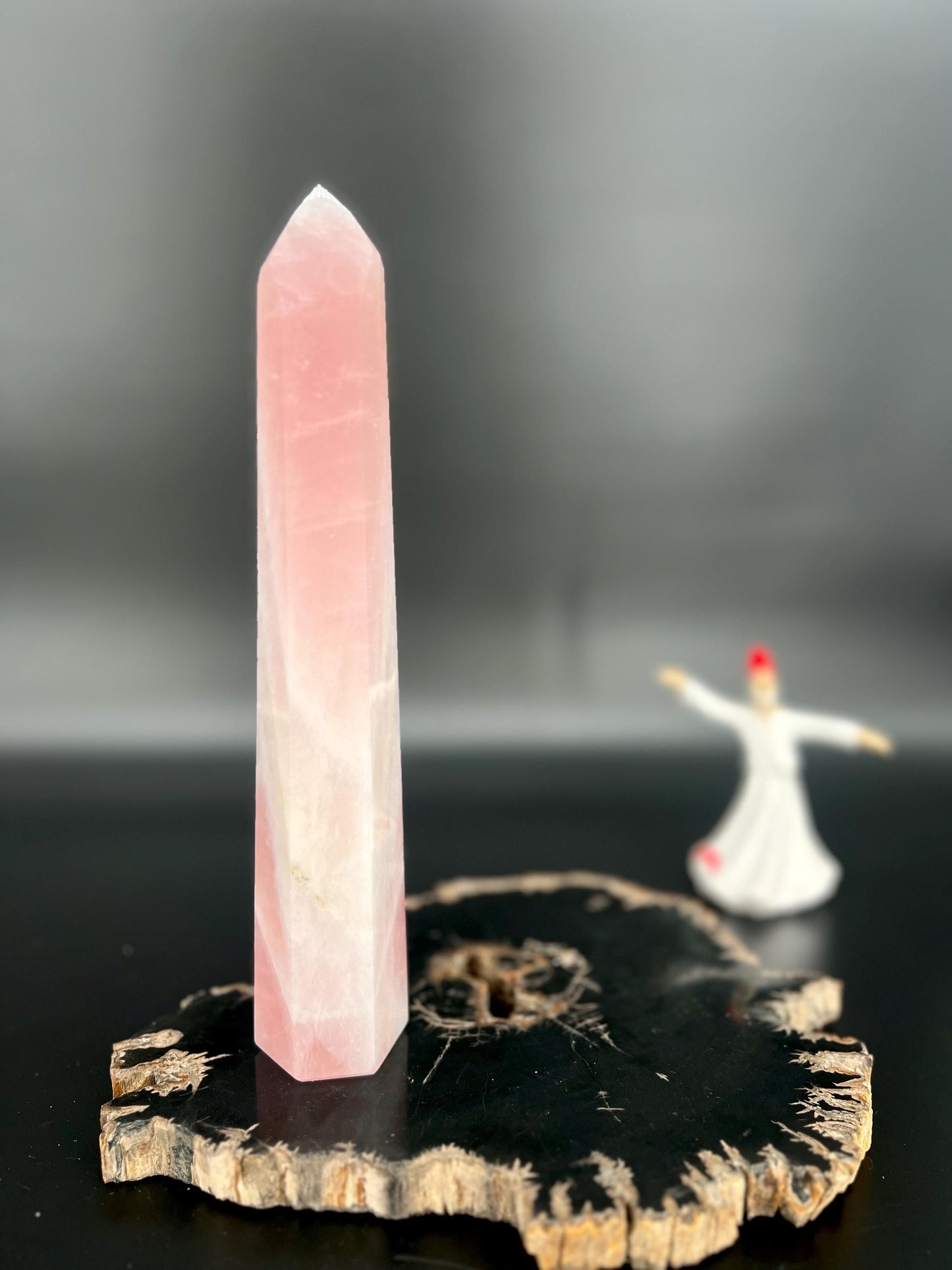Rose Quartz Crystal Tower | Heart Chakra Healing | Self-Love.  Emotional Balance | Reiki & Energy Healing | High Vibrational Crystal Point