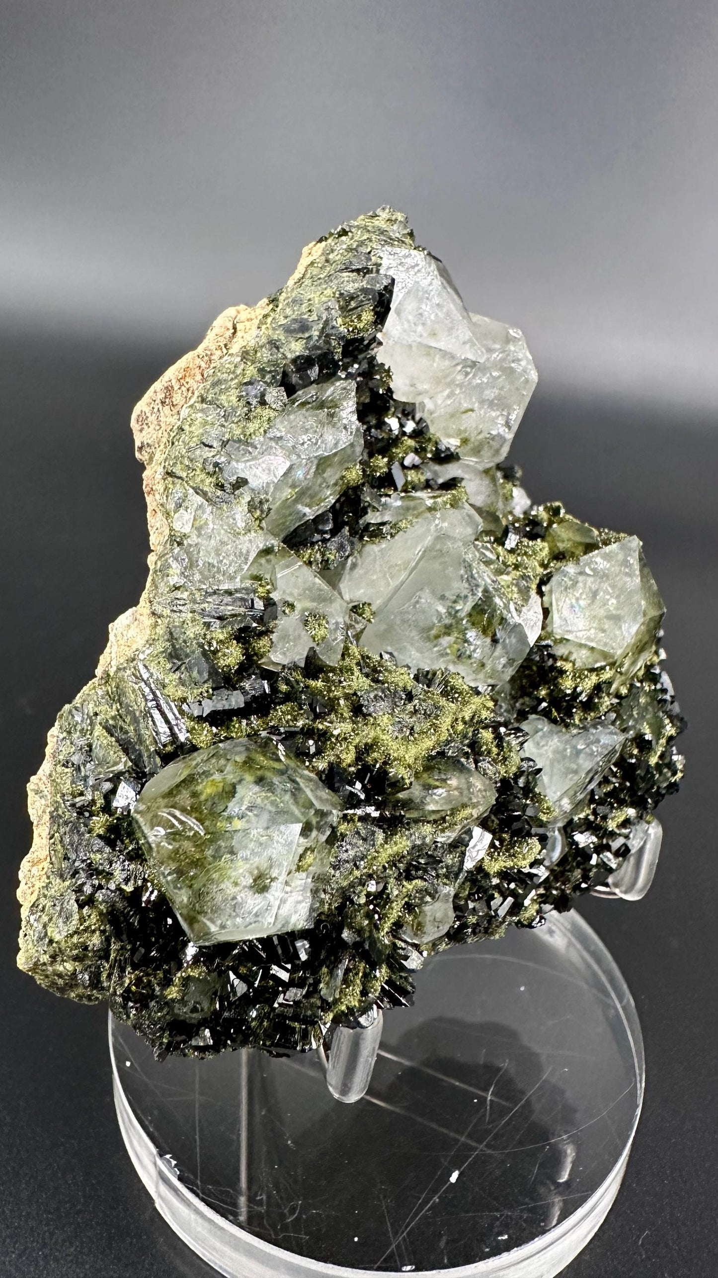 Forest Epidote and Quartz – “The Stone of Transformation and Growth”