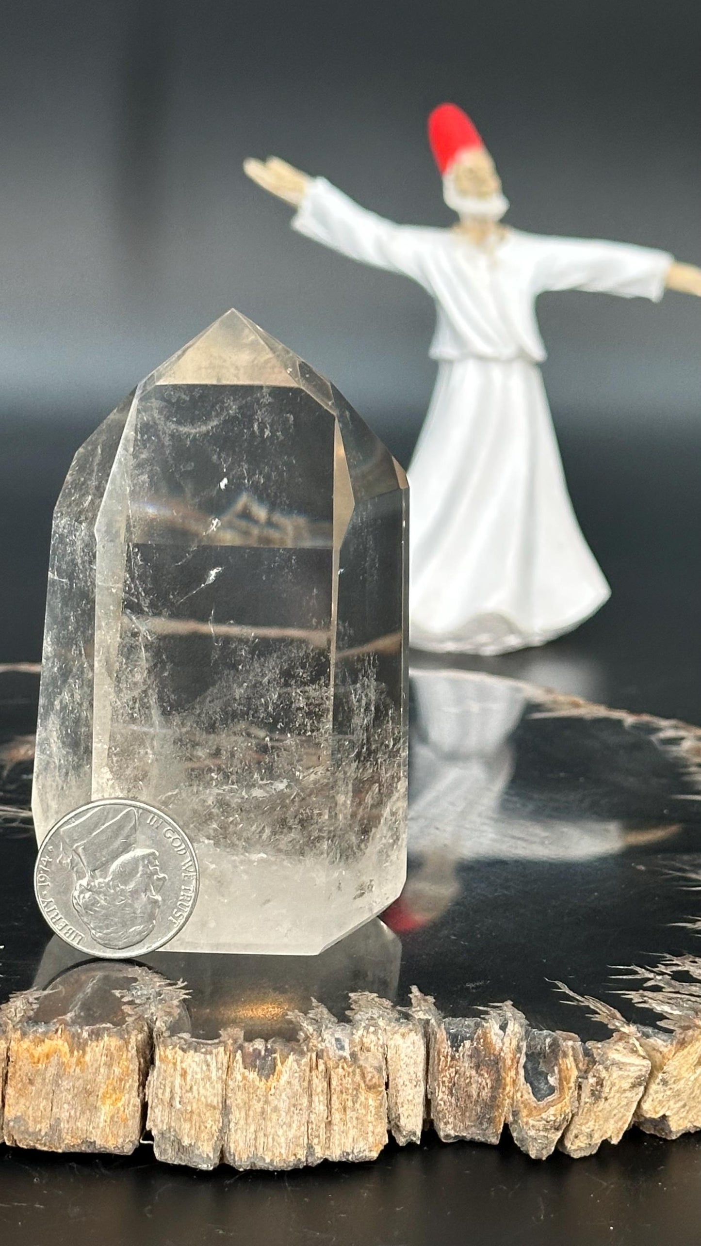 Natural Citrine Crystal Tower, Solar Plexus Chakra Stone