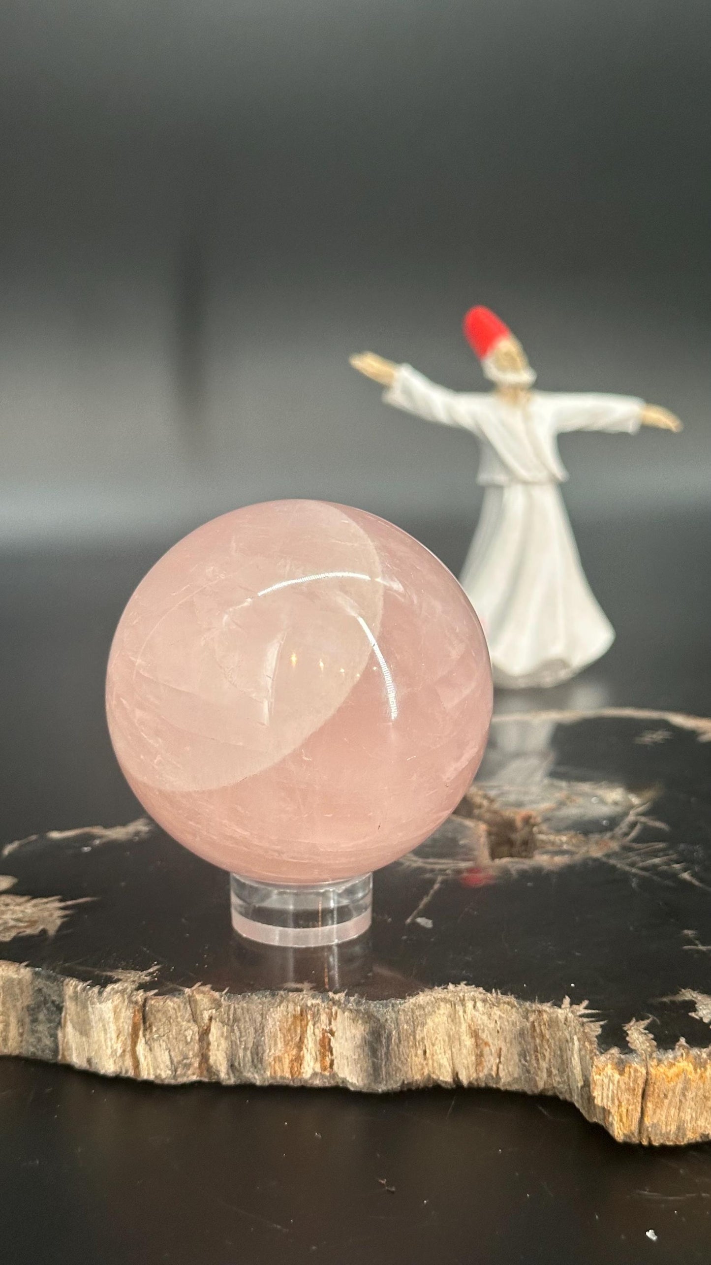 Rose Quartz Sphere – The Stone of Unconditional Love & Emotional Healing