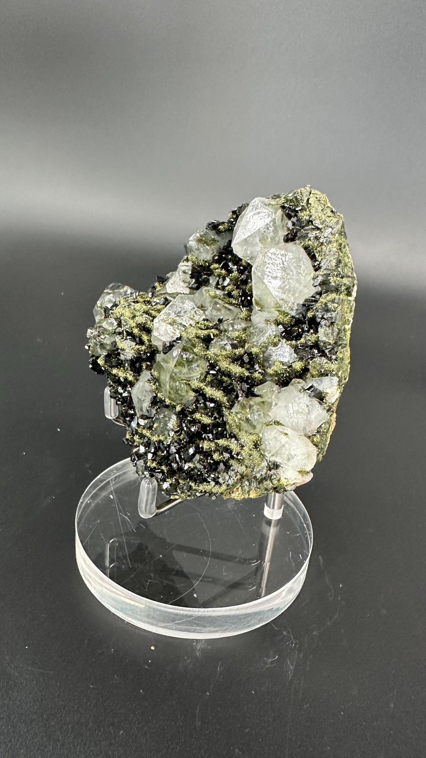 Forest Epidote and Quartz – “The Stone of Transformation and Growth”