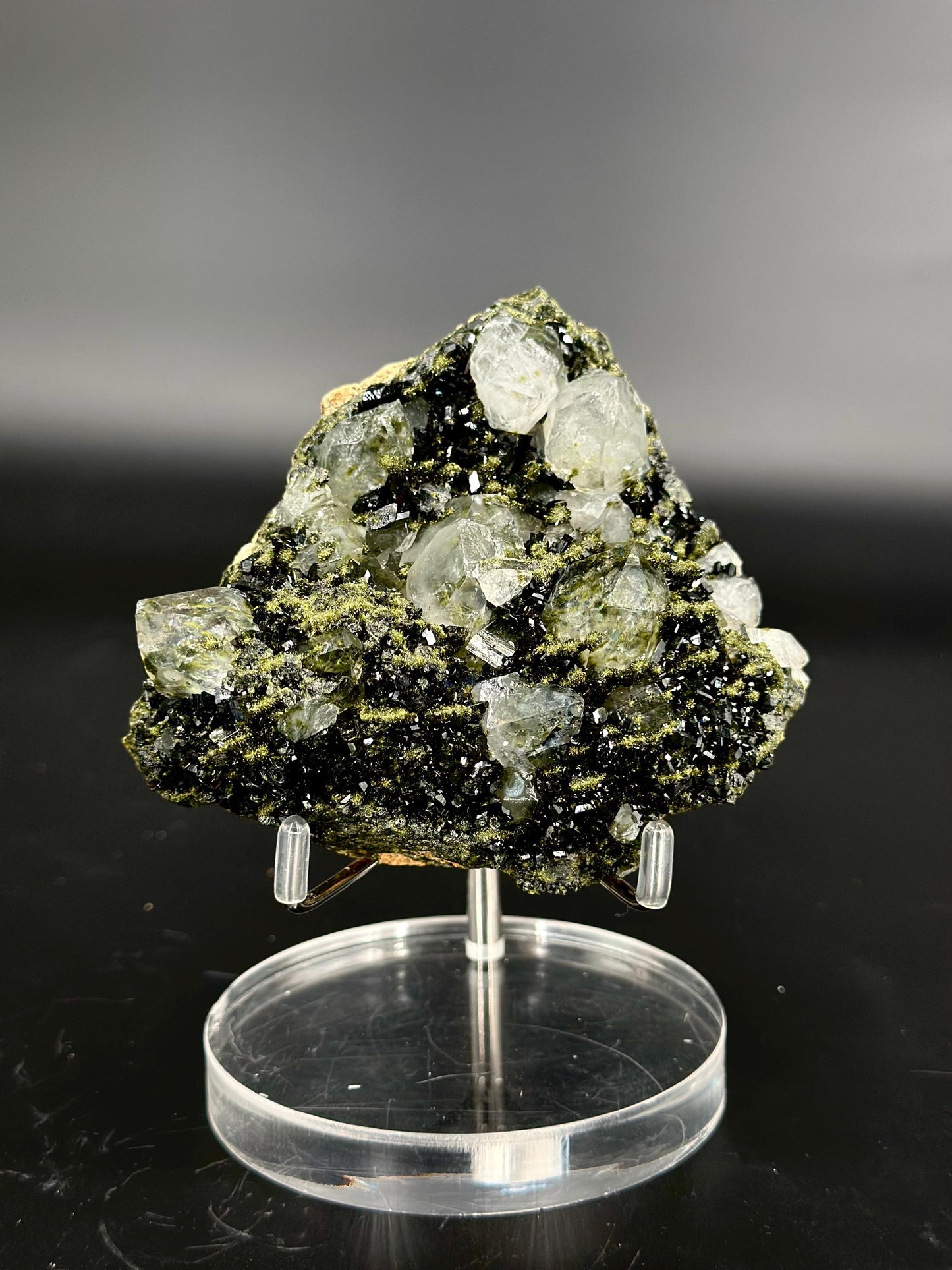 Forest Epidote and Quartz – “The Stone of Transformation and Growth”