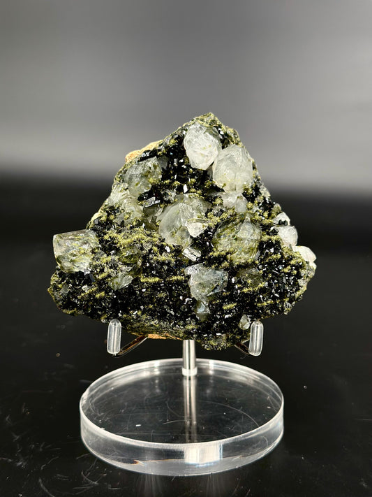 Forest Epidote and Quartz – “The Stone of Transformation and Growth”