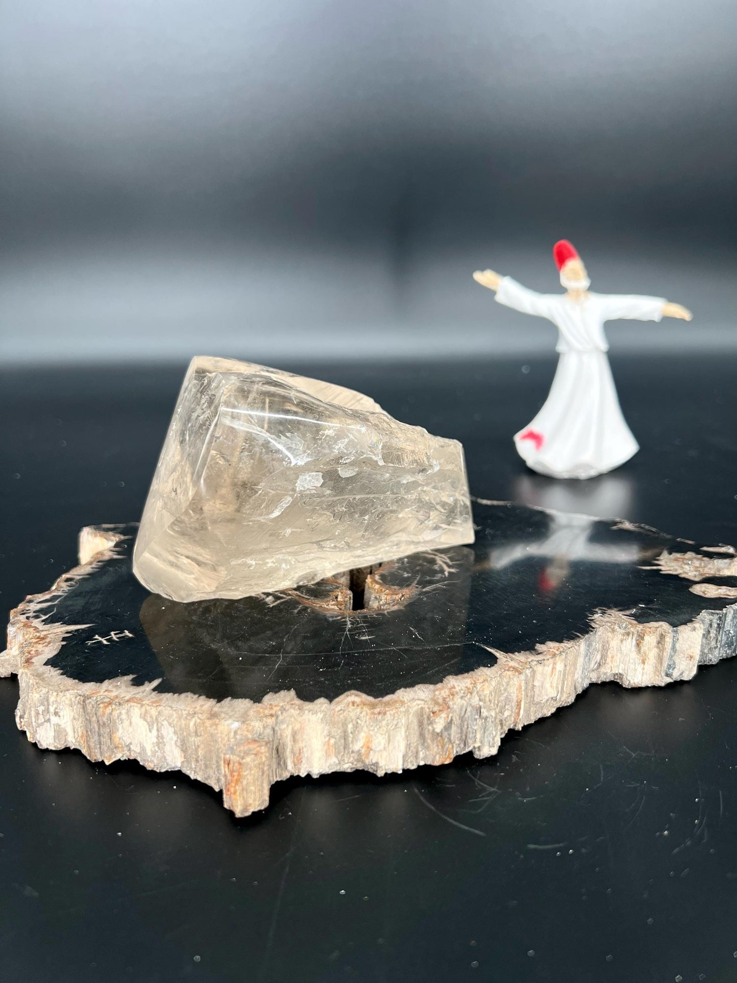Citrine Heart & Raw Polished Citrine | Natural Abundance Crystal