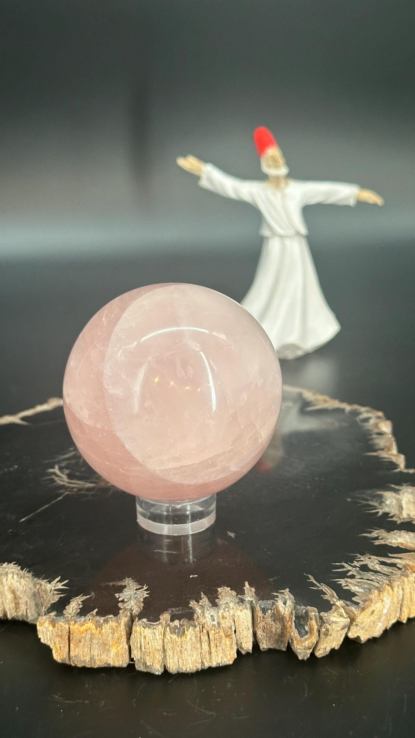 Rose Quartz Sphere – The Stone of Unconditional Love & Emotional Healing