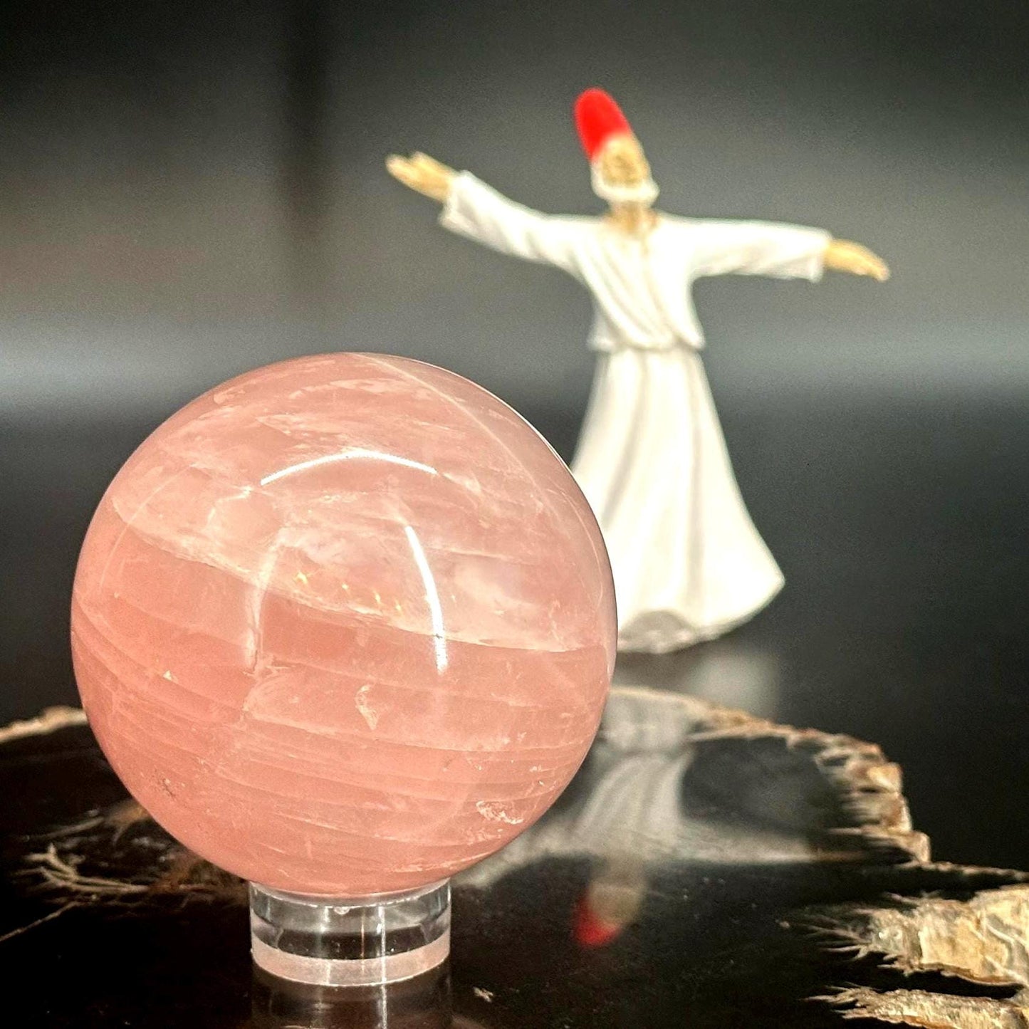 Rose Quartz Sphere – The Stone of Unconditional Love & Emotional Healing