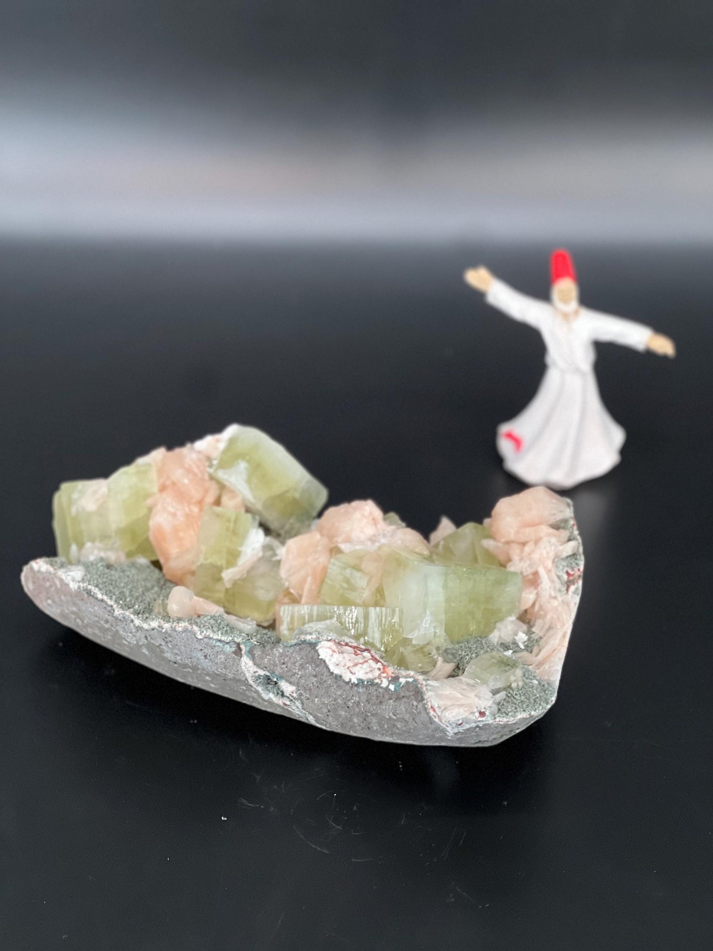Green Apophyllite, Stilbite, Heulandite, Natural Crystal Cluster, Raw Mineral Specimen, Healing Stone
