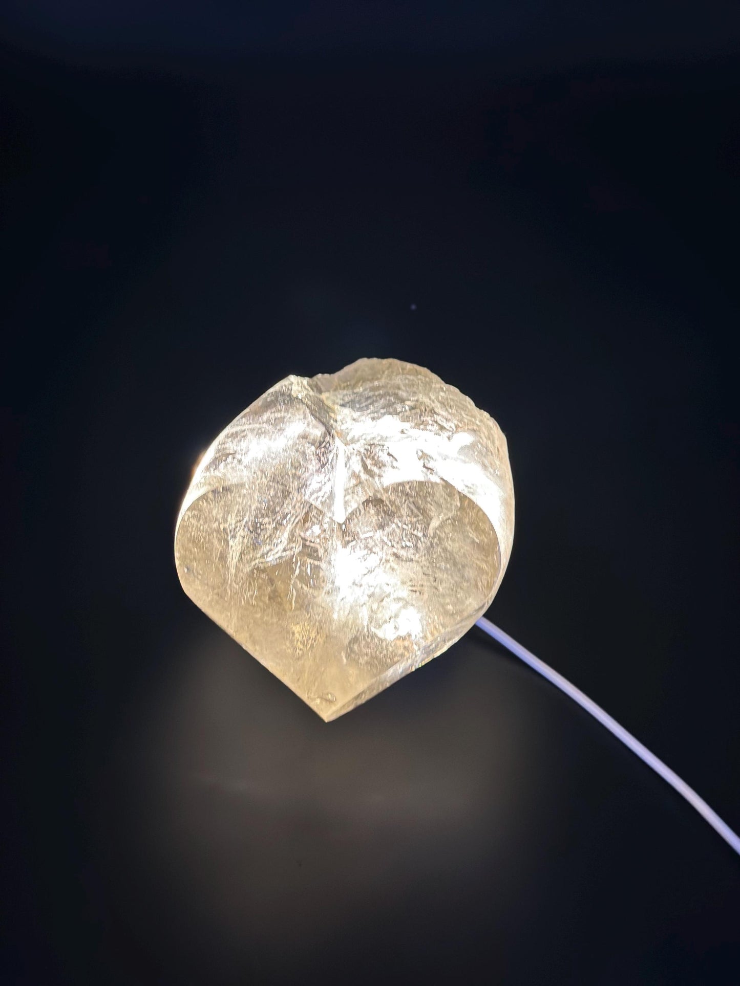 Citrine Heart & Raw Polished Citrine | Natural Abundance Crystal