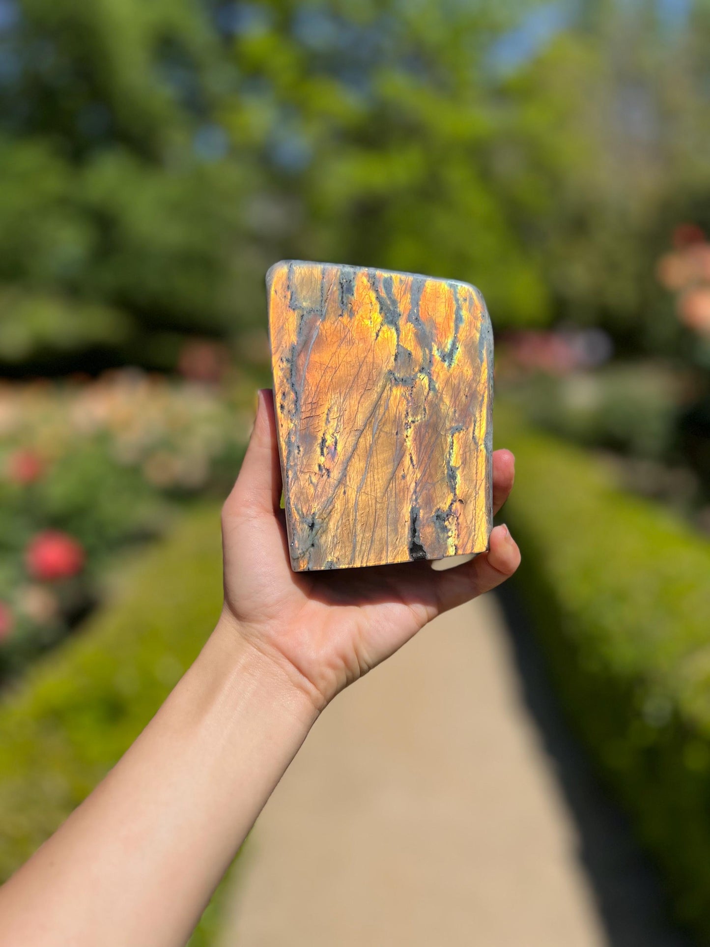 Polished Labradorite Slab | Mystic Aura Protection Stone