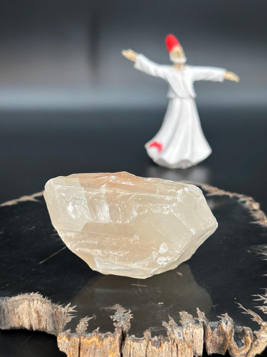 Raw Yellow Calcite Crystal: Natural Solar Plexus Chakra Stone