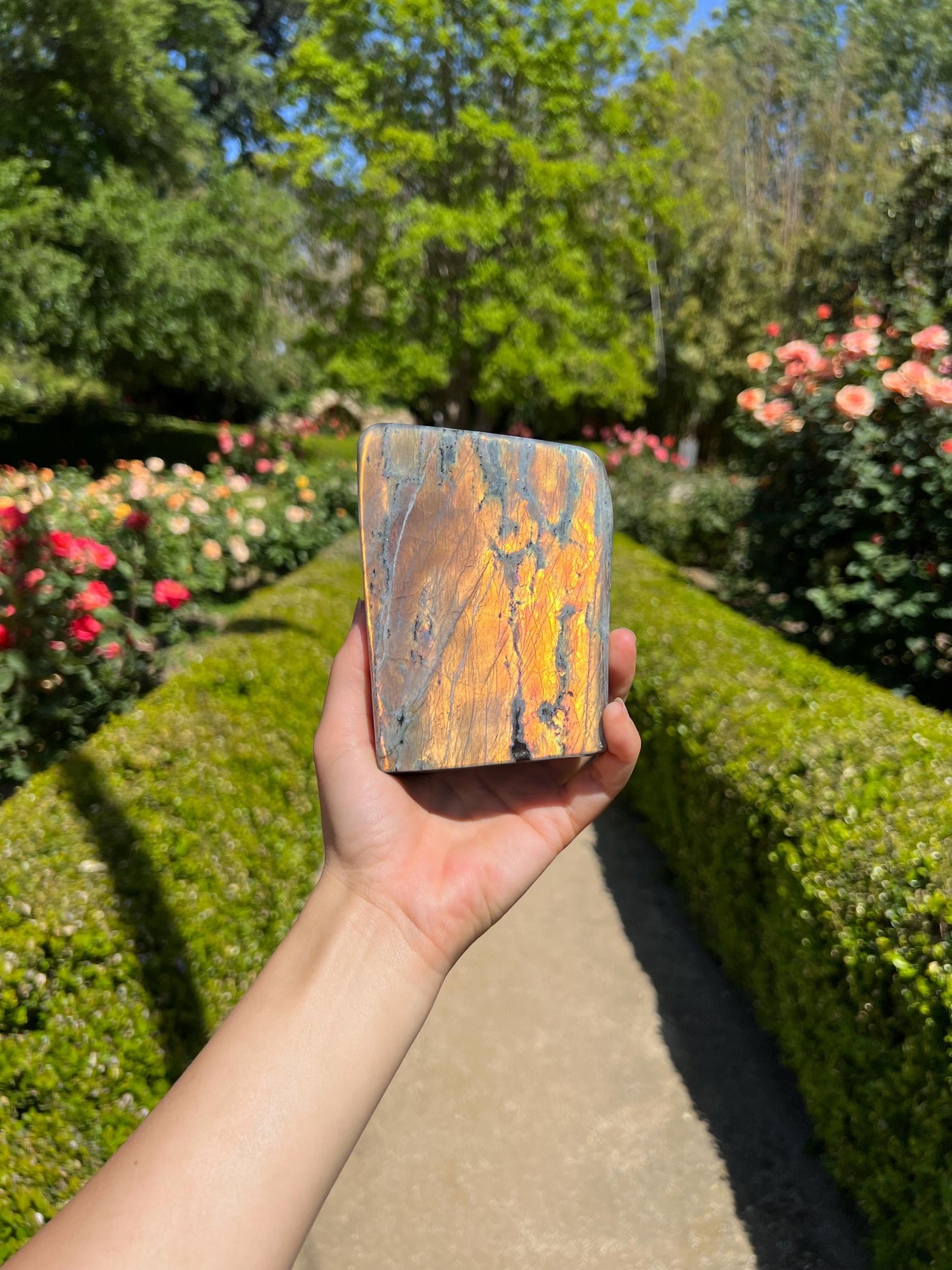 Polished Labradorite Slab | Mystic Aura Protection Stone