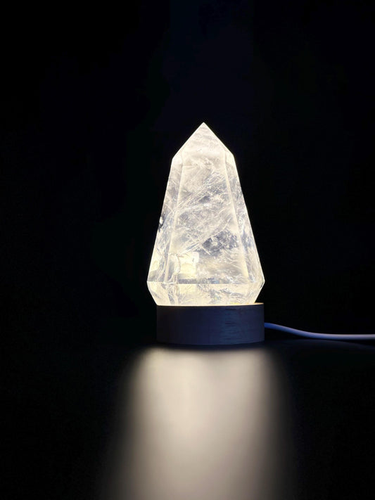 Clear Quartz Tower Natural Polished Crystal Point for Manifestation Energy Amplification and Meditation Decor