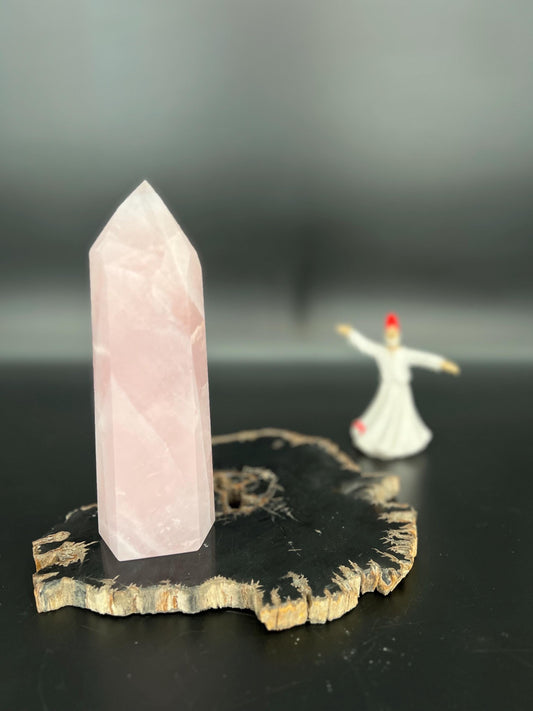 Rose Quartz Crystal Tower | Heart Chakra Healing Stone