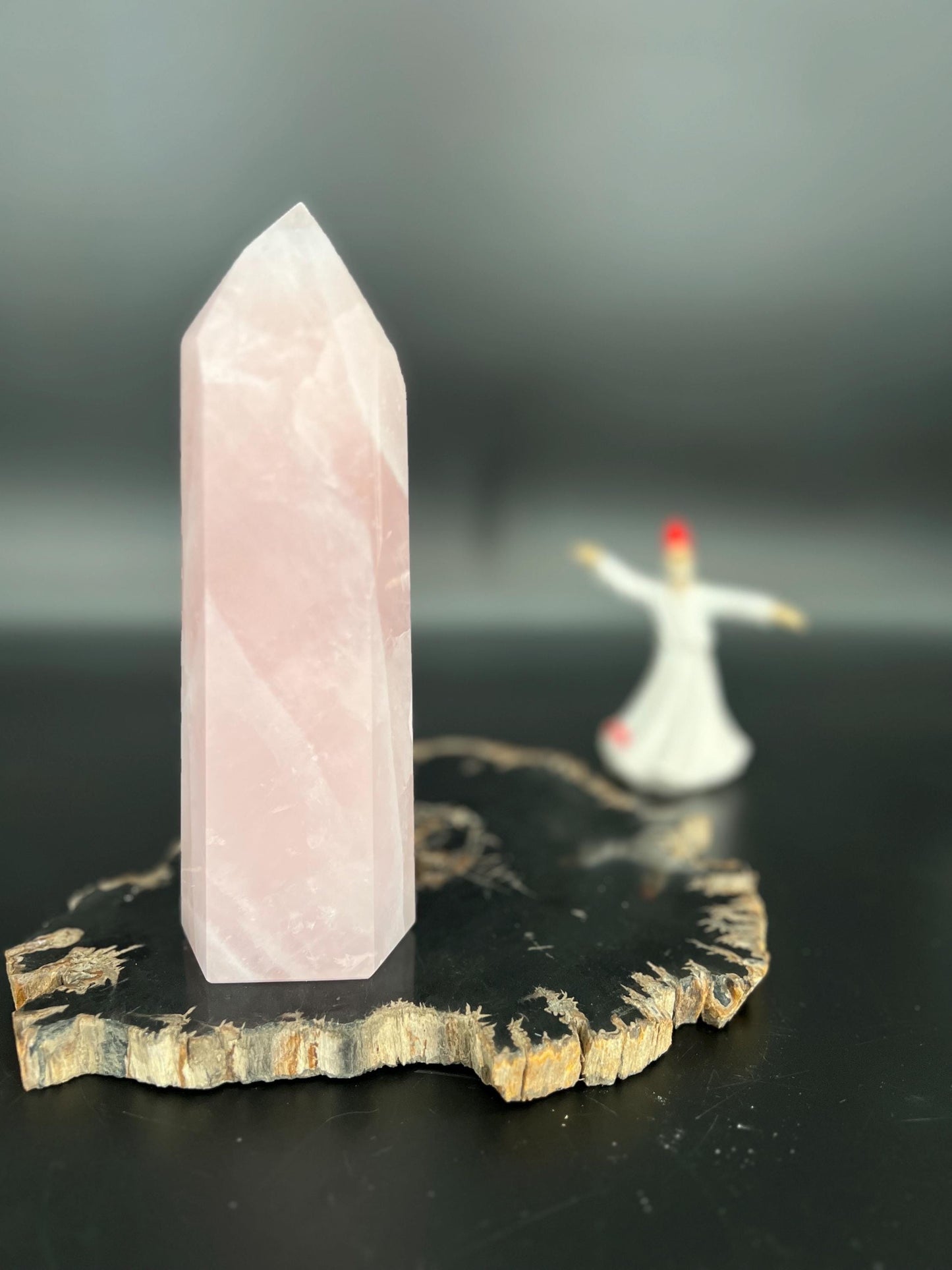 Rose Quartz Crystal Tower | Heart Chakra Healing Stone